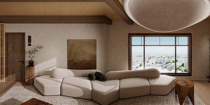 jc空间设计表现-汉斋（民宿））-装修设计方案