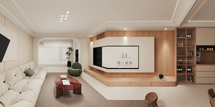 颍上简一装饰-成美央著高层中间套106户型-副本-装修设计方案