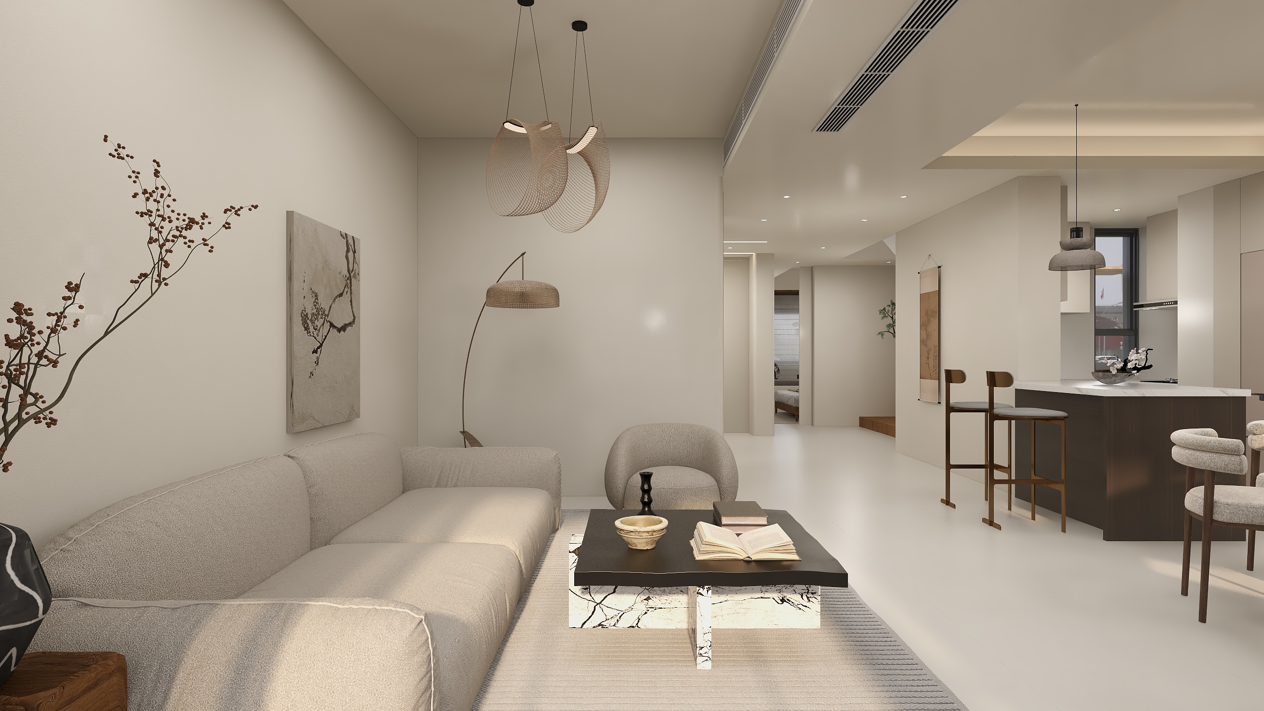 李青越-199方诧寂风2层装修效果图