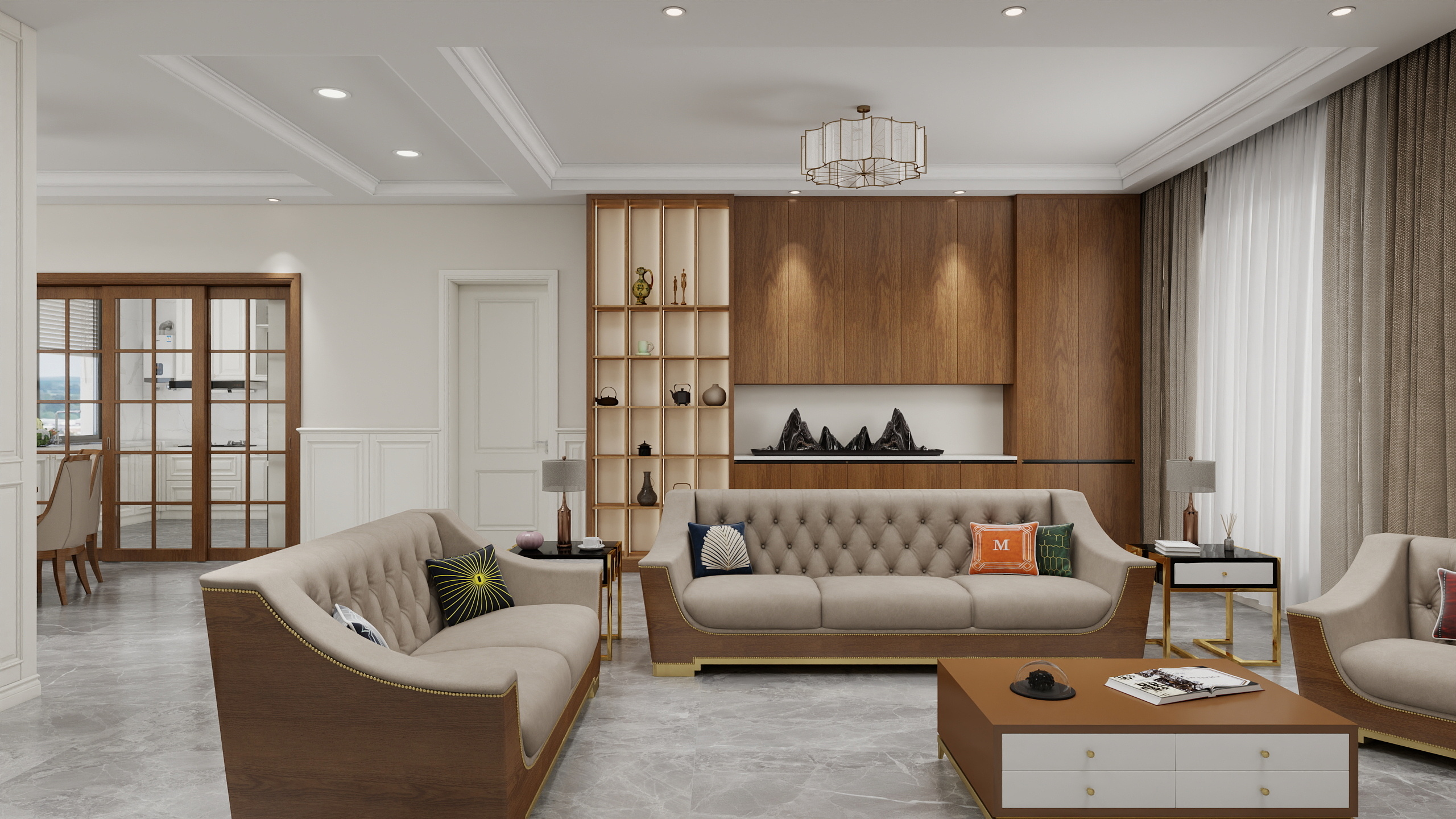 整木定制葛飞-东台238㎡4室-装修设计方案