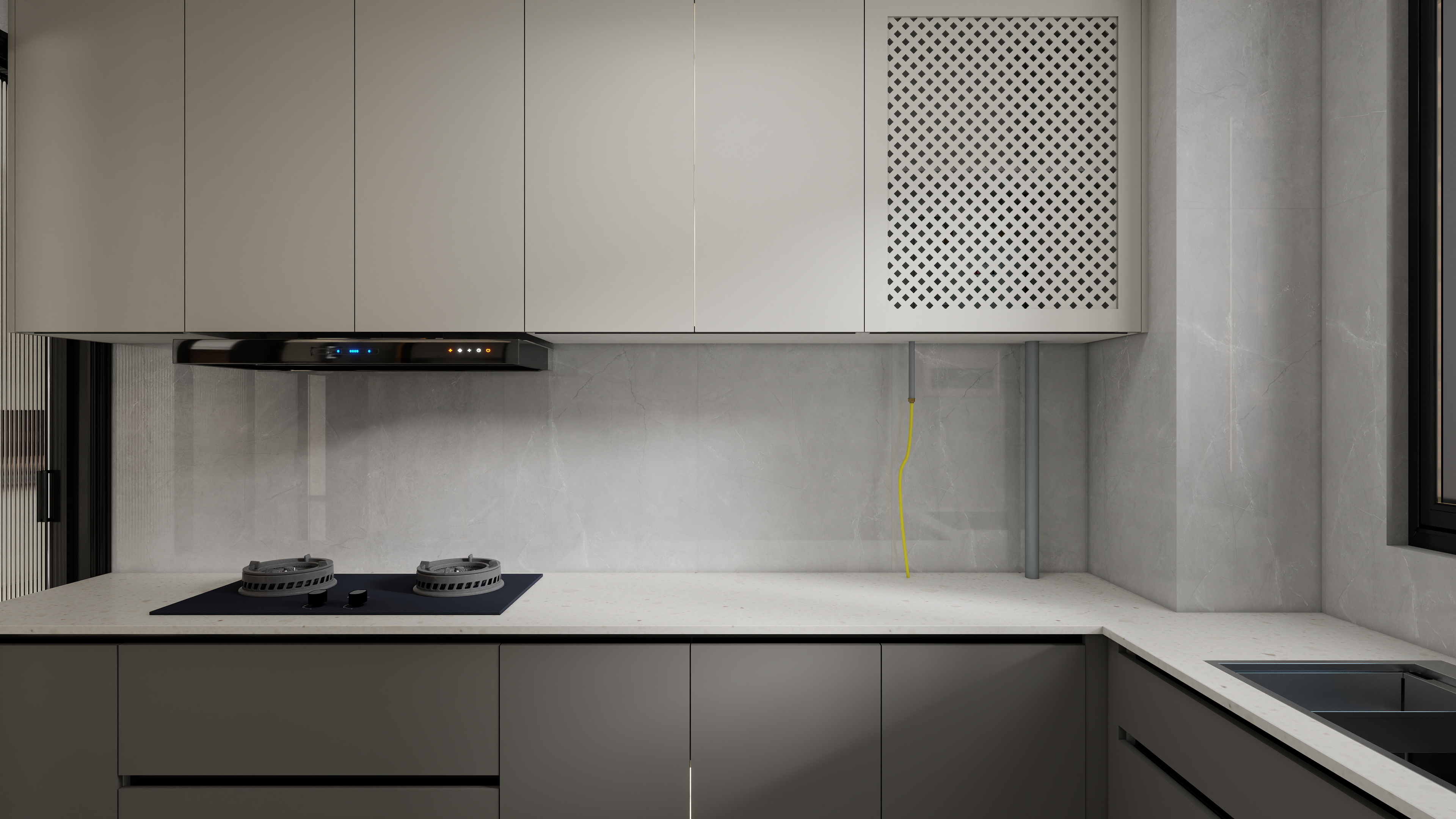 天水全案设计师白老师-天水盛达公馆125㎡3室中古风设计装修效果图