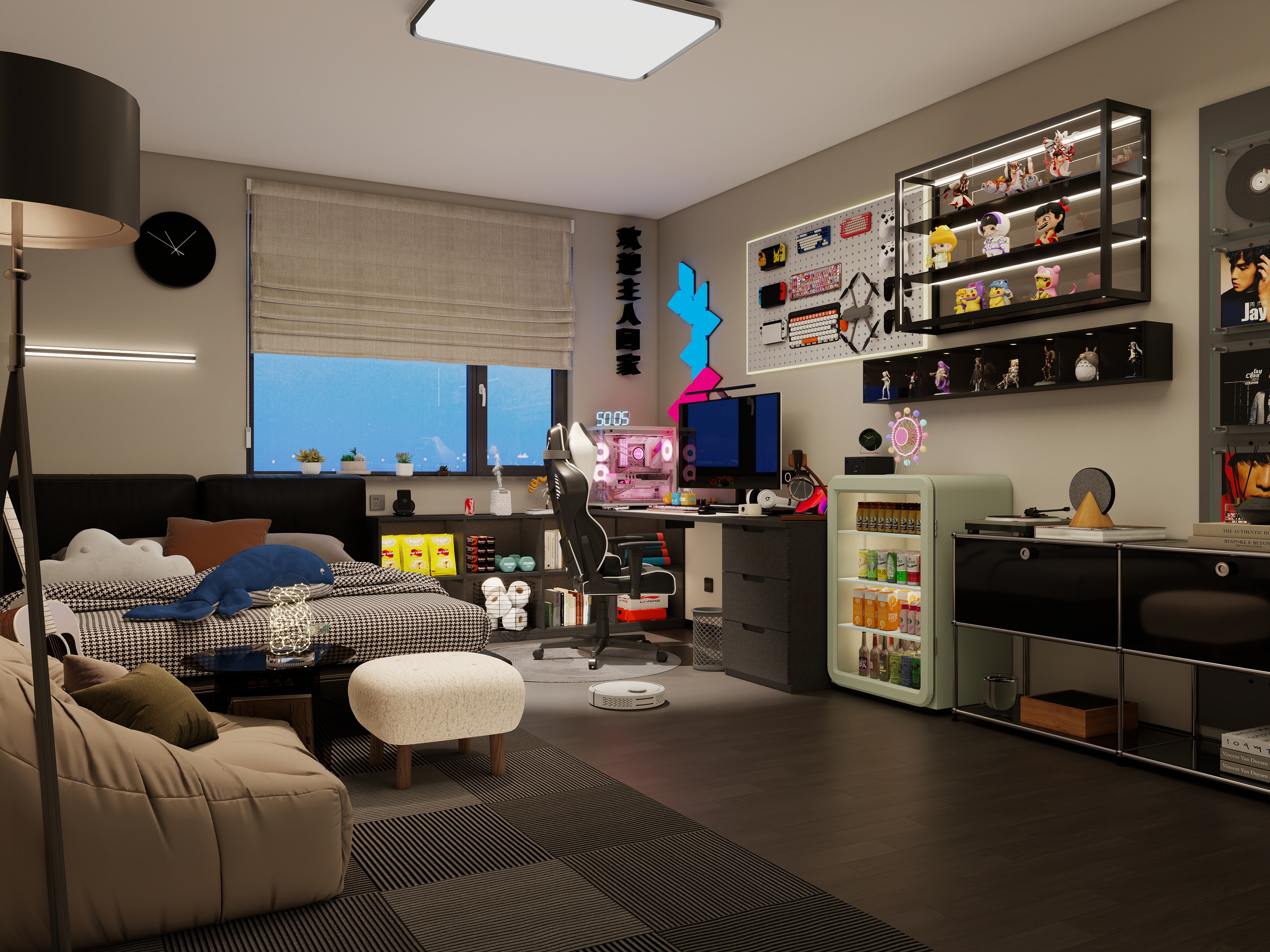 水色安格-现代简约28㎡1室-装修设计方案