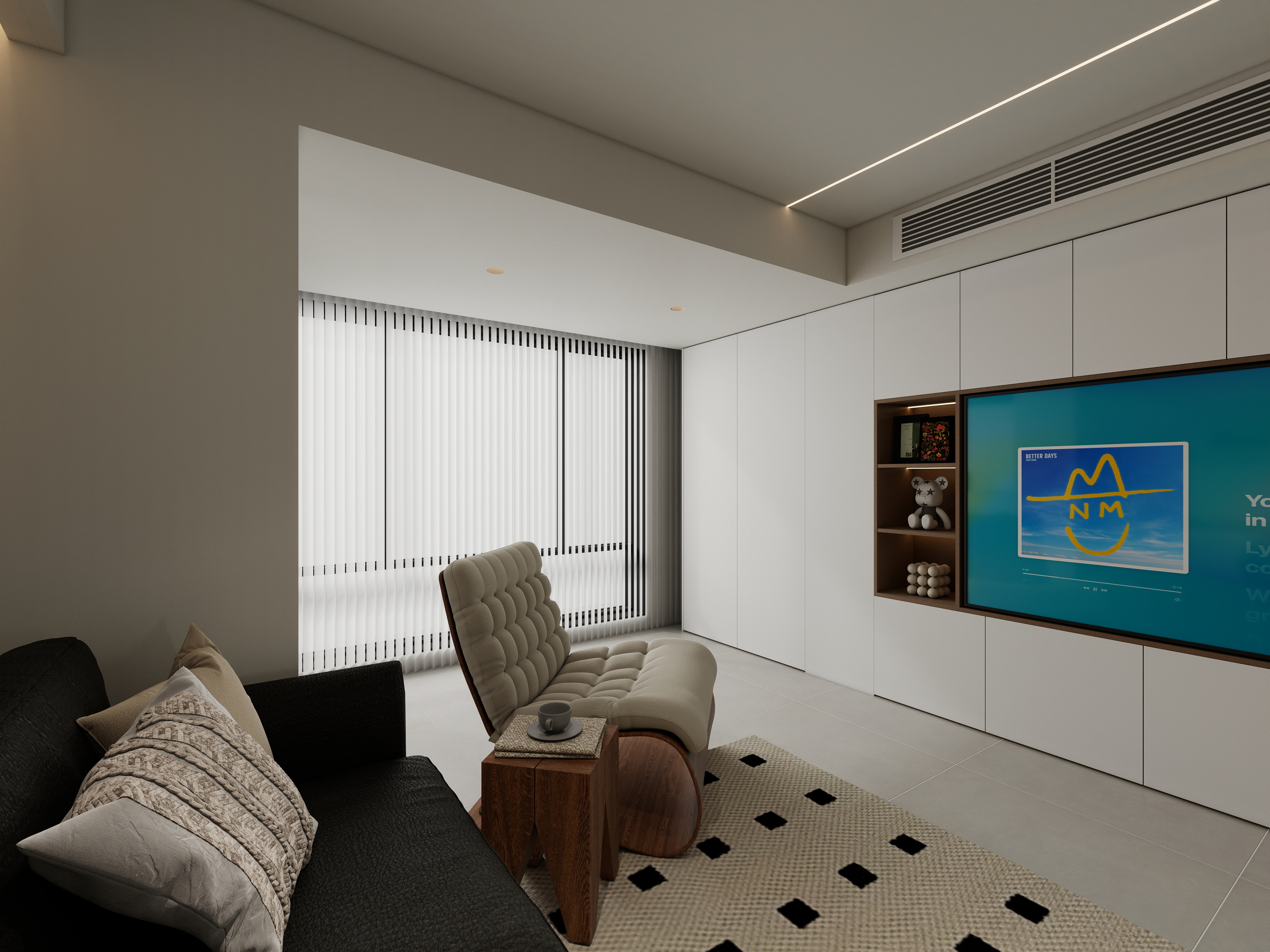 奶芙的爹-63㎡1室-装修设计方案