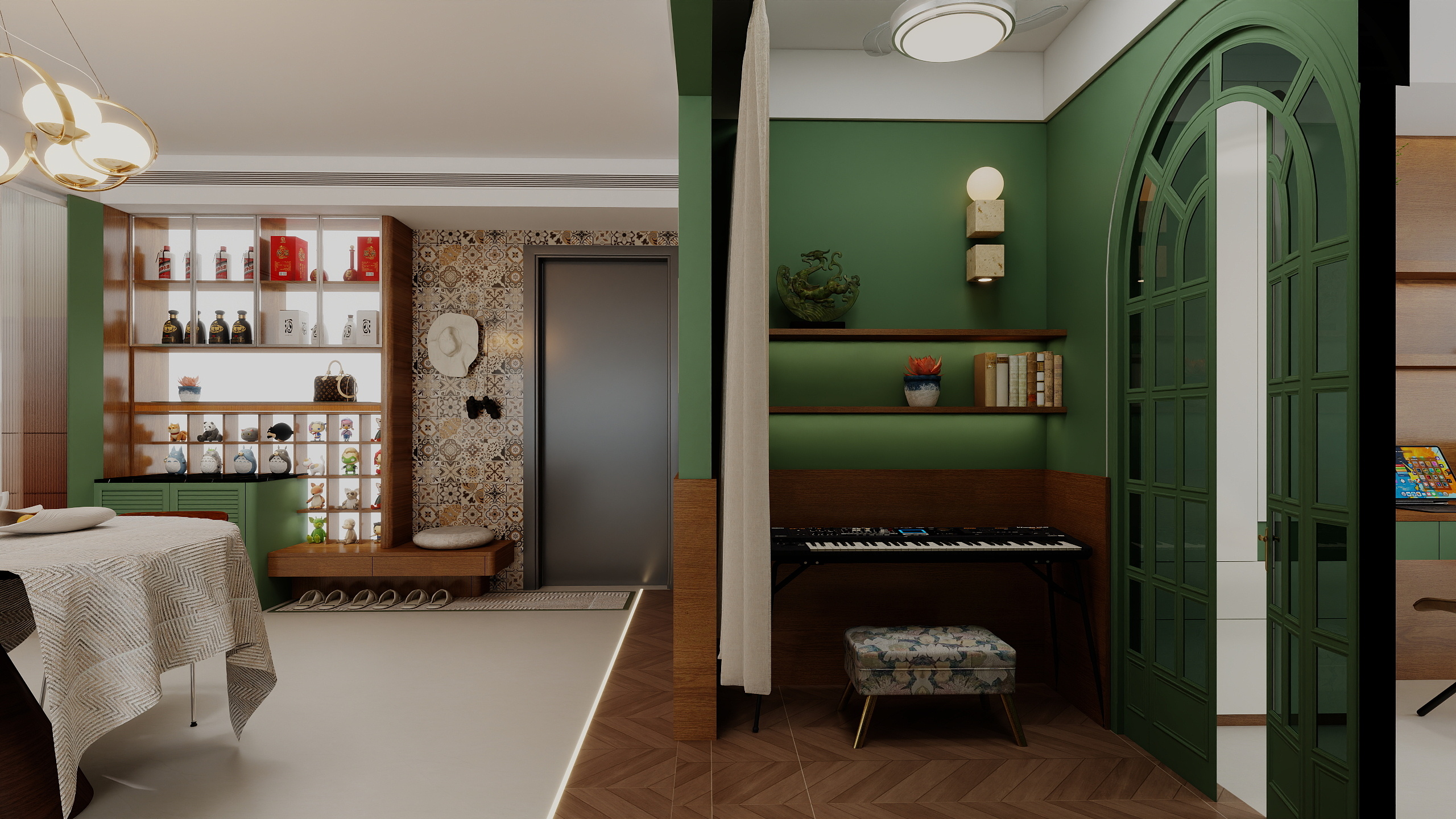 嘿~又见夏双罗-法室中古--桃花坞装修效果图