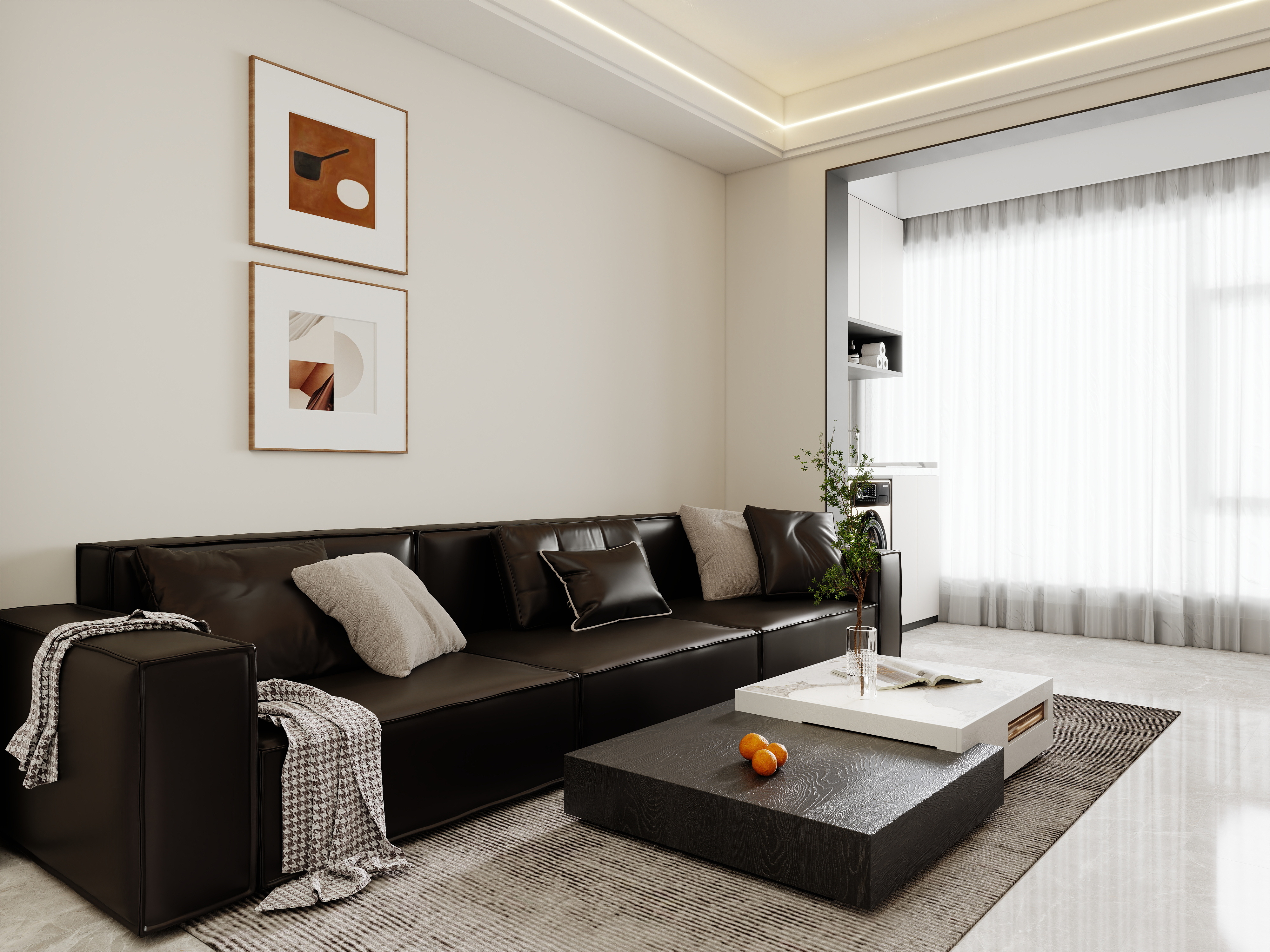 壹诺设计工作室-现代简约装修效果图