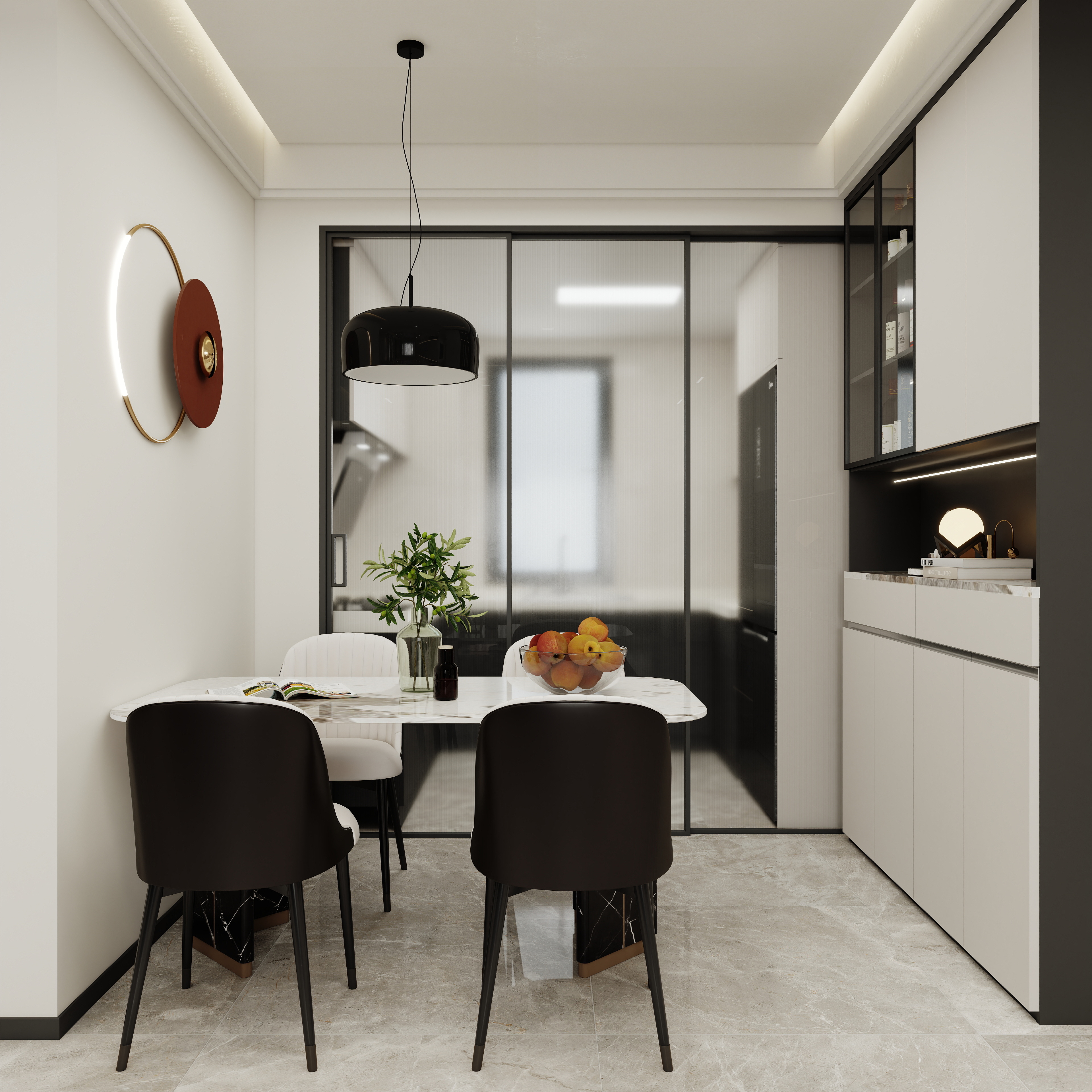 壹诺设计工作室-118㎡3室-现代简约装修效果图