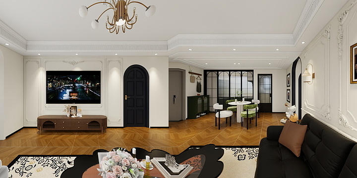 吴俊利-复古法式-装修设计方案