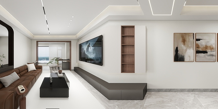 ynlc112208-129㎡现代风格-装修设计方案