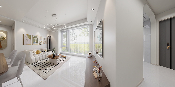 寻常设计师-河畔清华6栋边户-装修设计方案