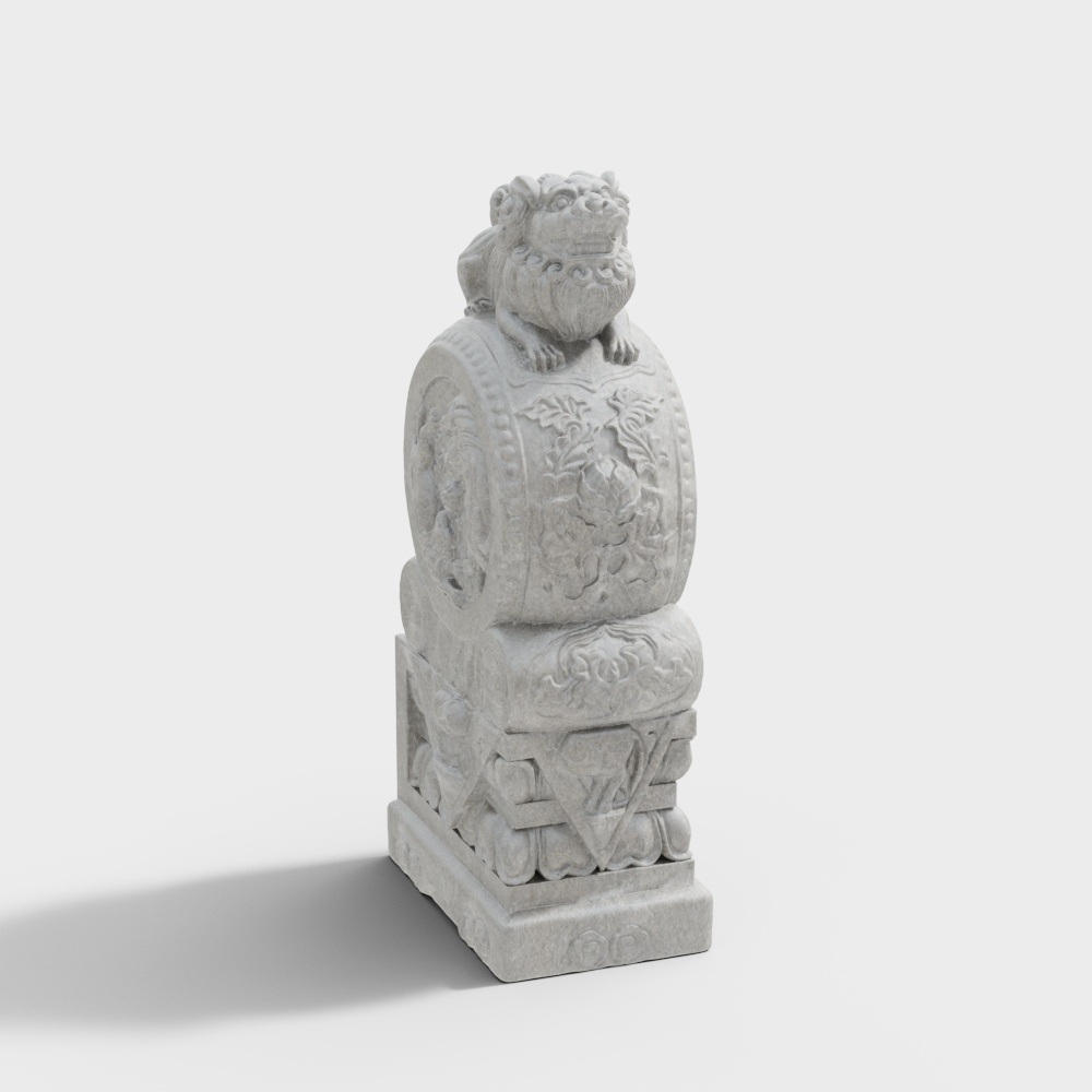 石鼓门柱