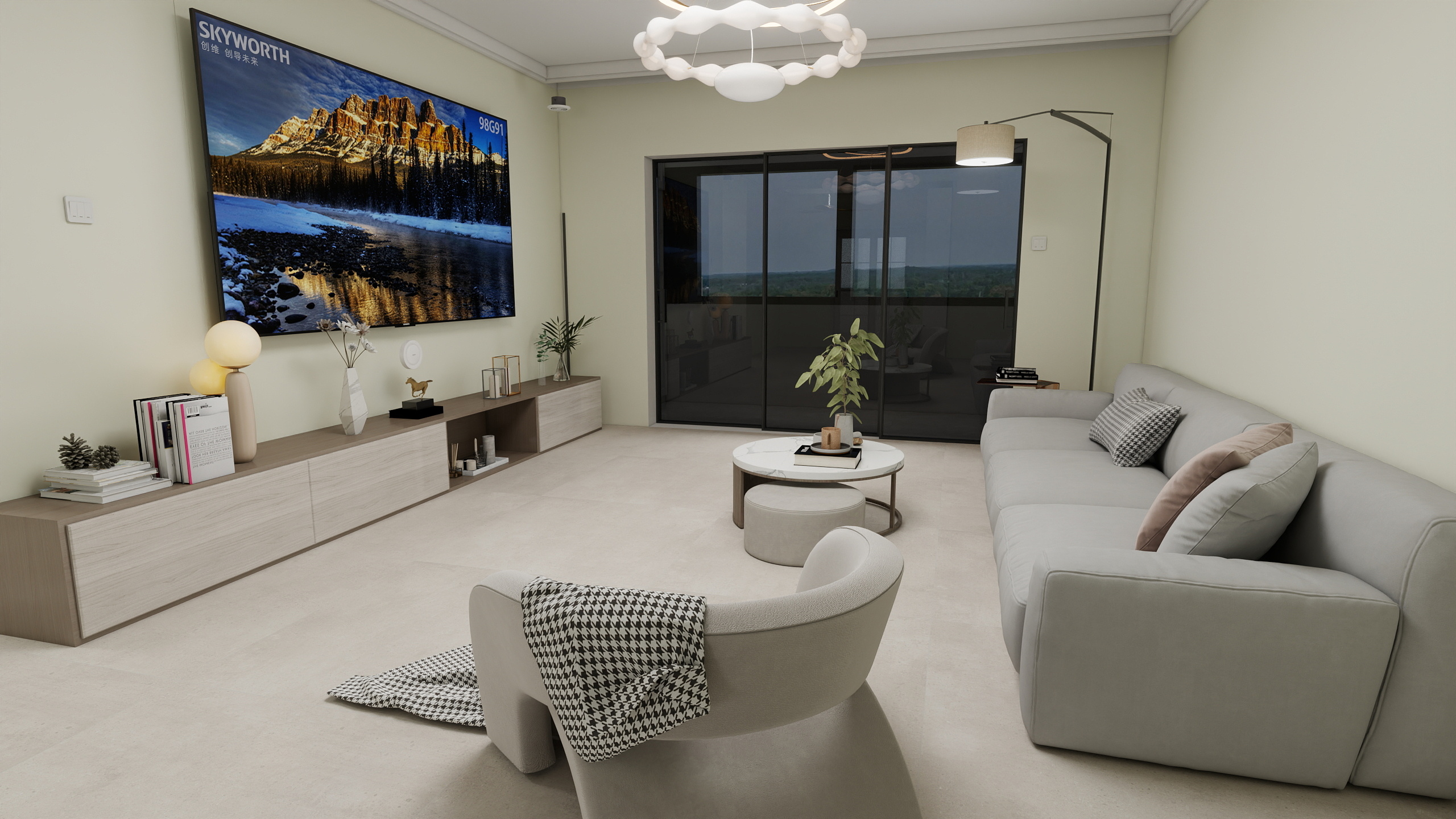 UsSvmiLV-124㎡4室装修效果图