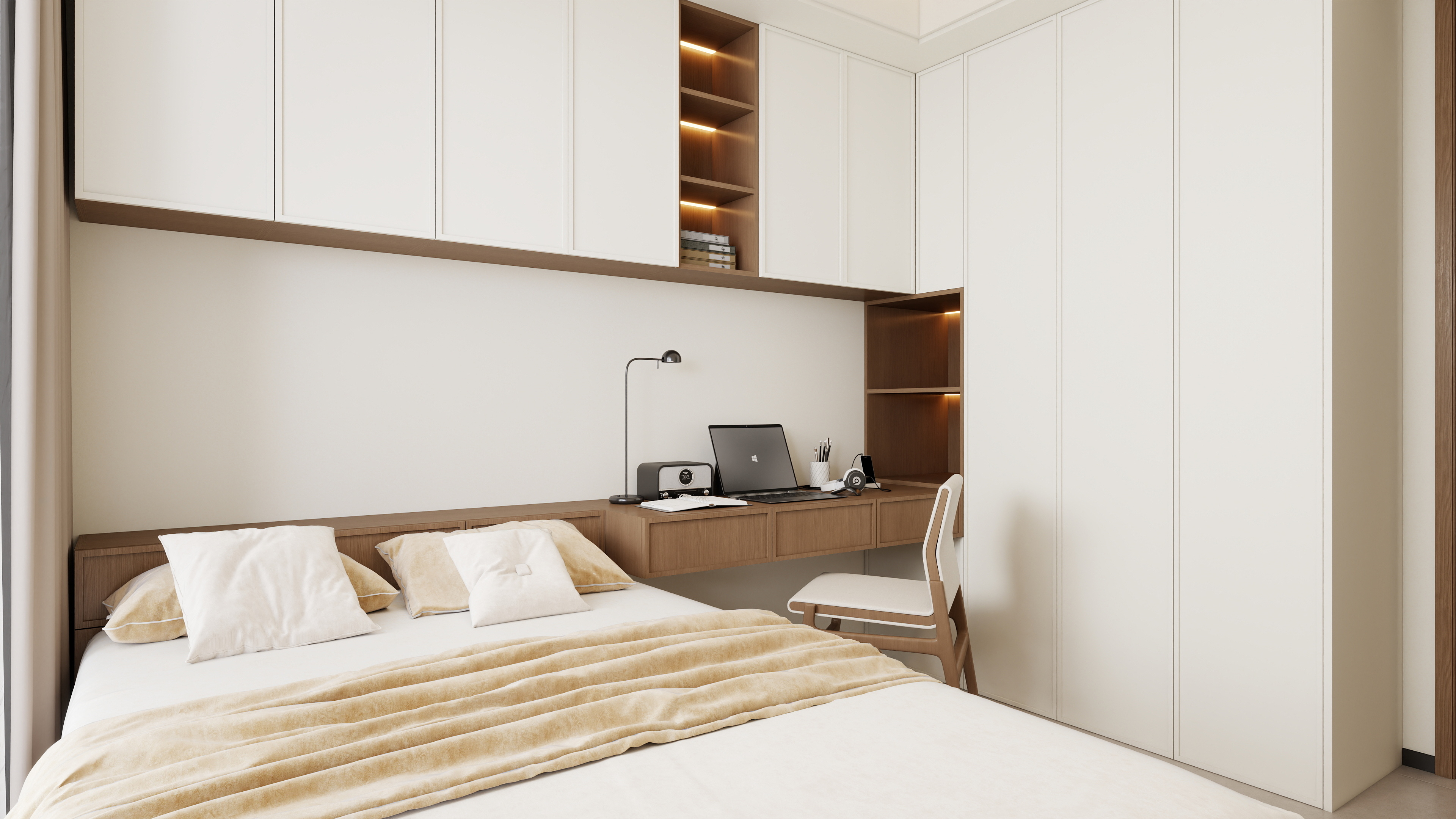 星空设计工作室Design-宋式美学161㎡4室装修效果图