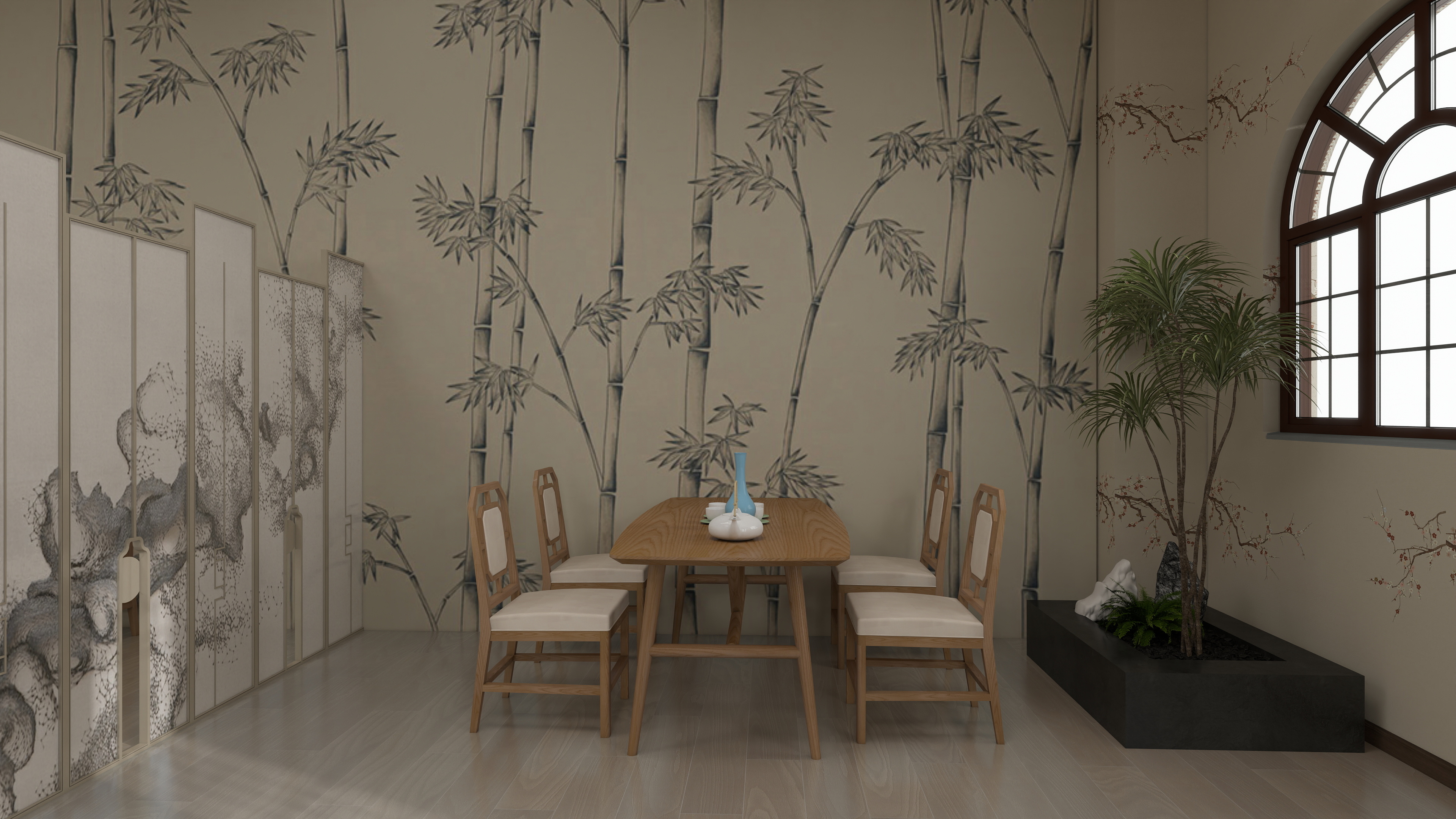 SpdWAeqB-商业空间茶馆设计装修效果图