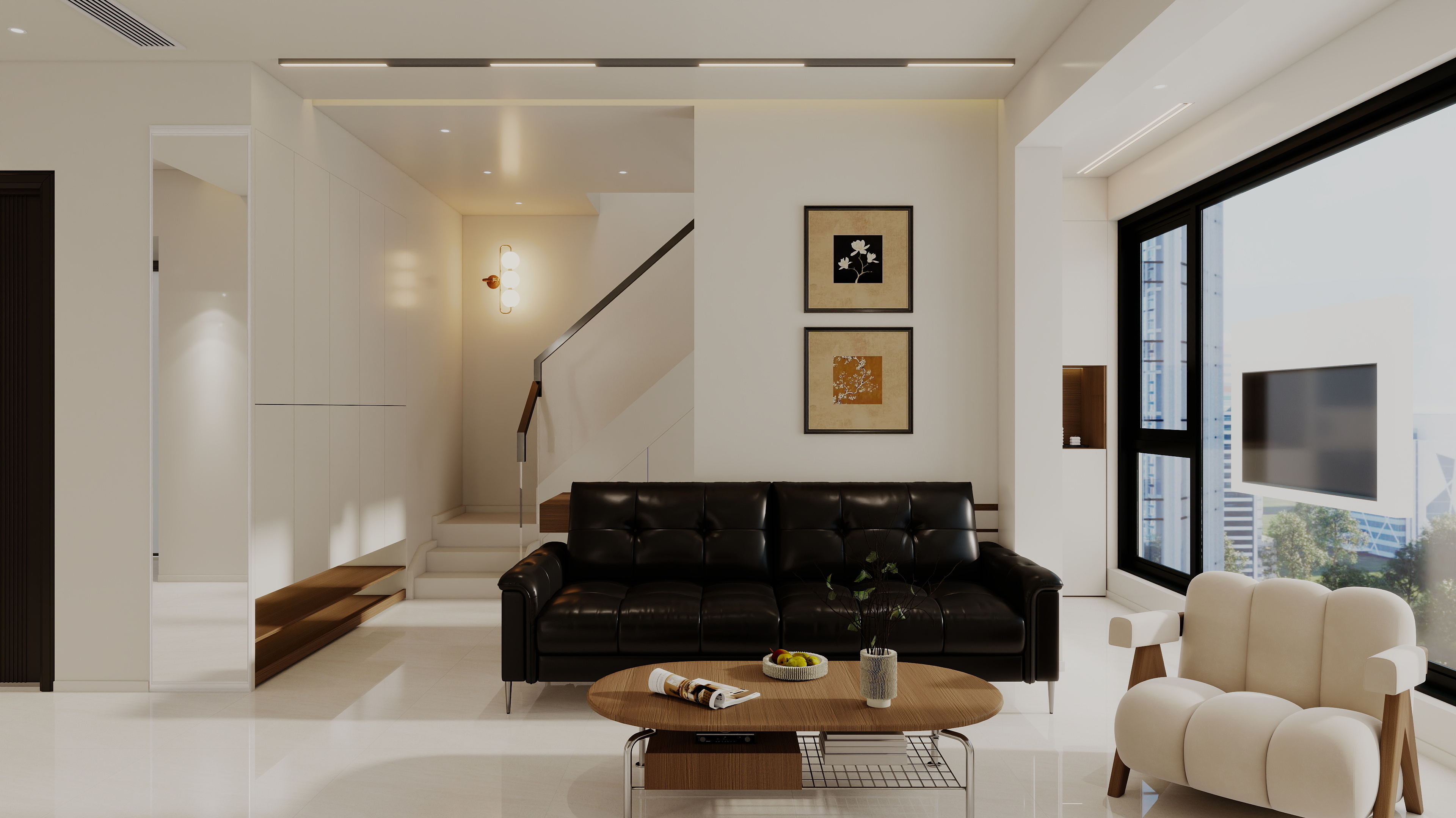 艺雅丽-56平现代简约装修效果图