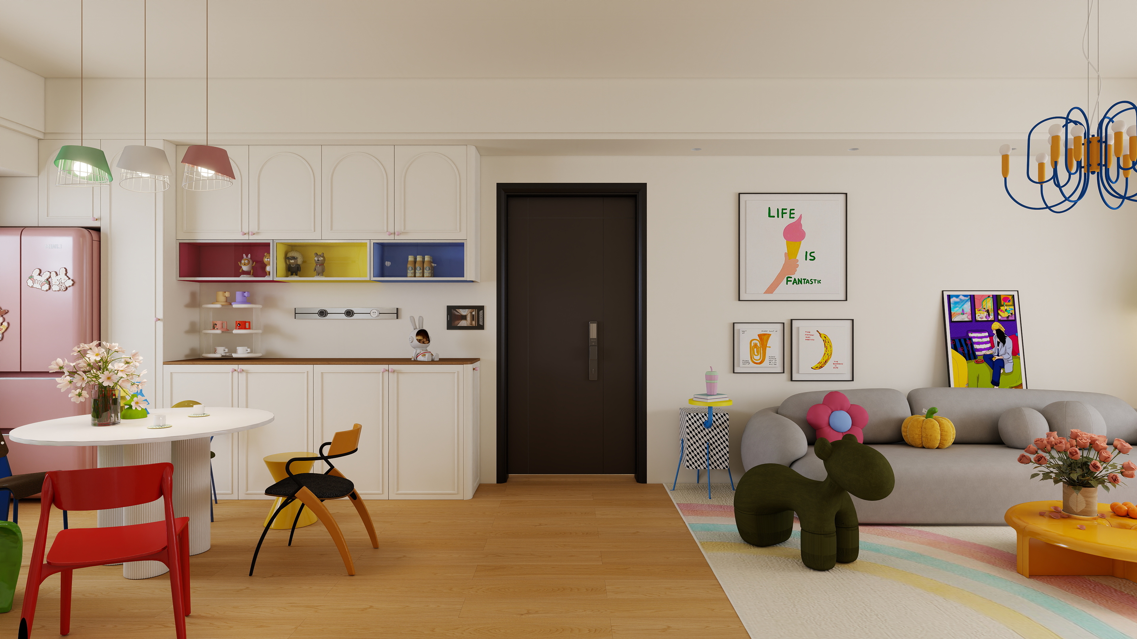 叁石丨Decorate-凤凰城多巴胺风格-装修设计方案