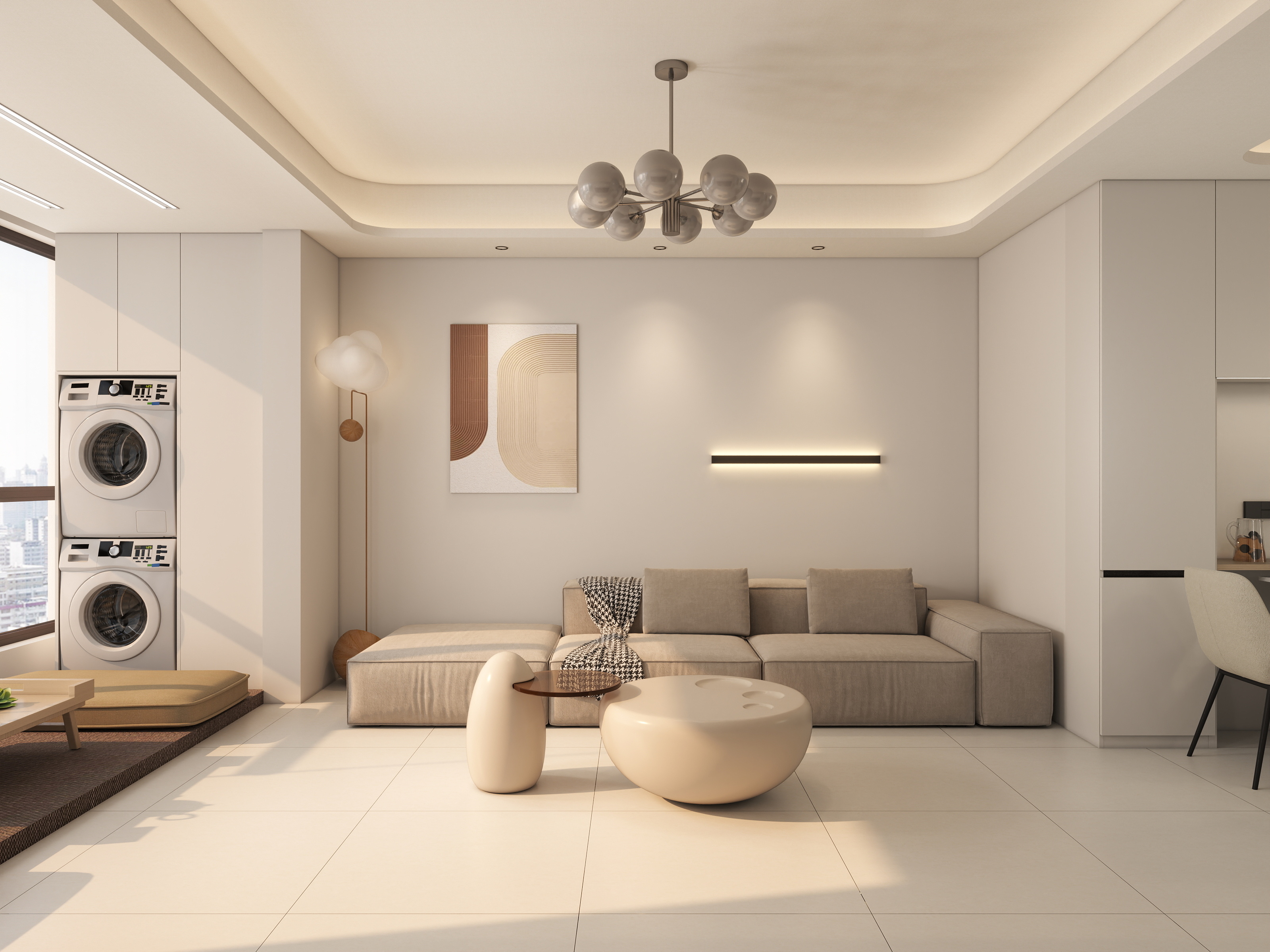 XHBTCDNH-奶油极简-金卓智慧城一期2栋2单元802-装修设计方案