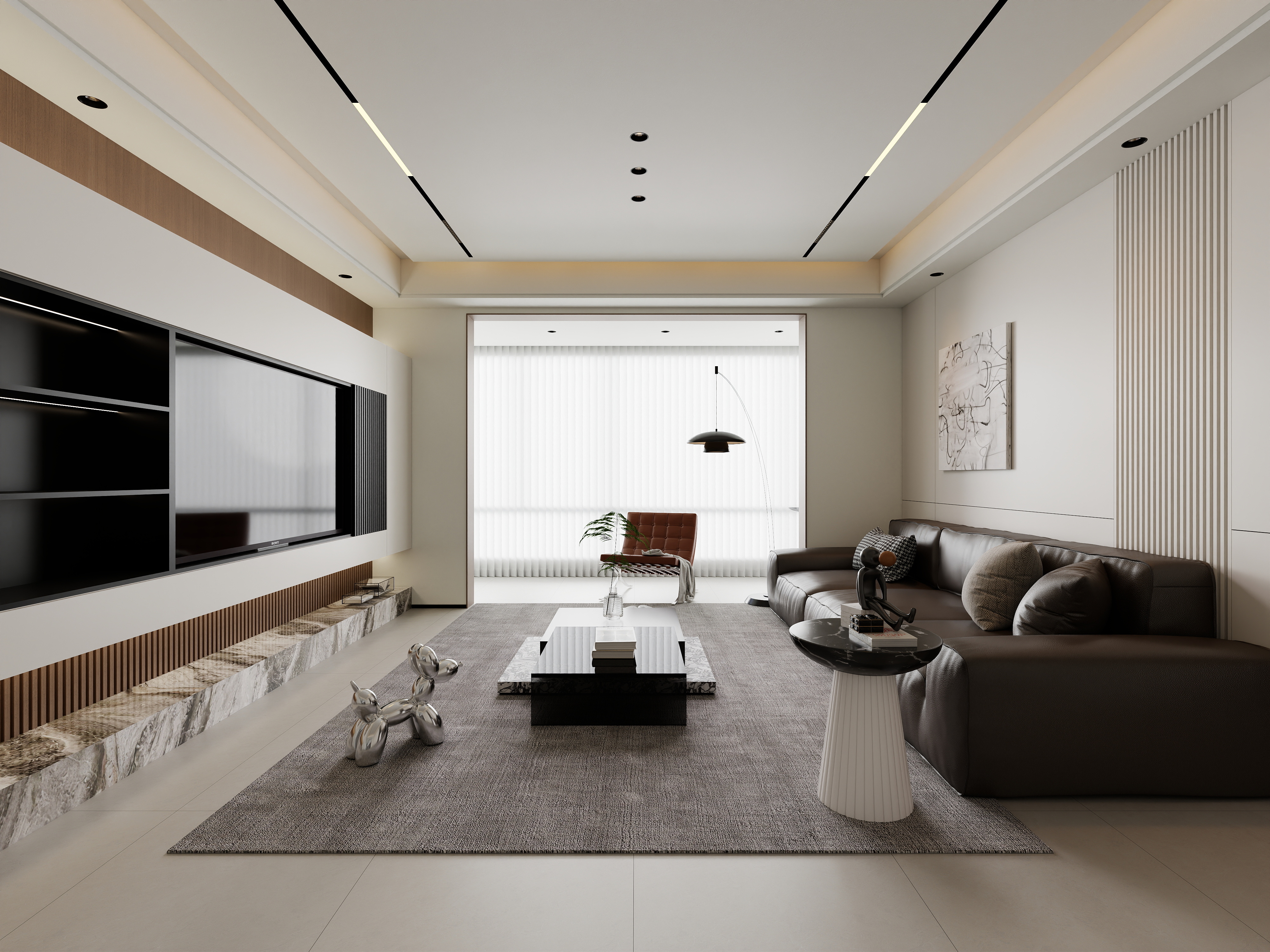 张福梅-豪庭花园现代简约127㎡3室-装修设计方案