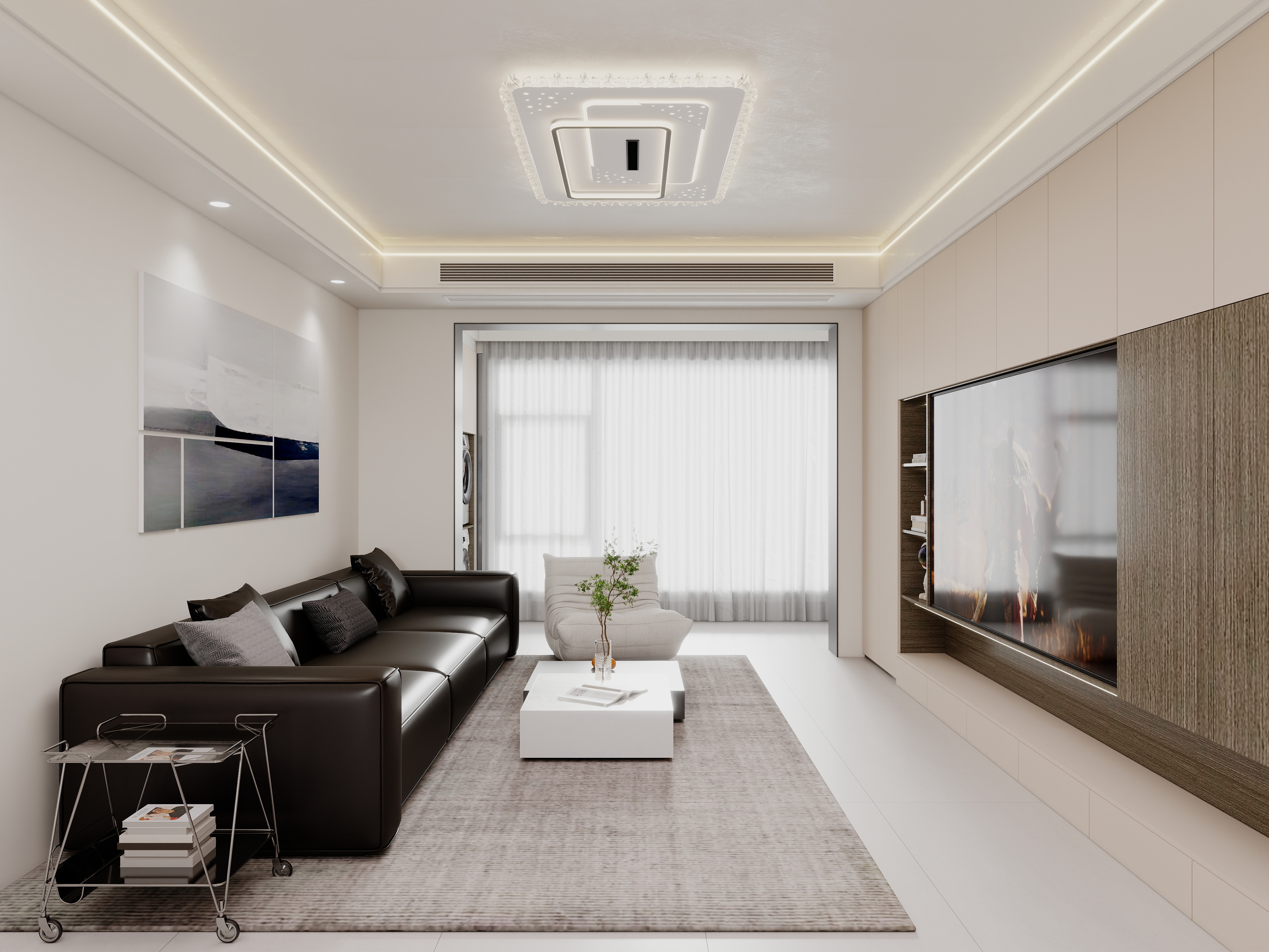 壹诺设计工作室-现代简约装修效果图