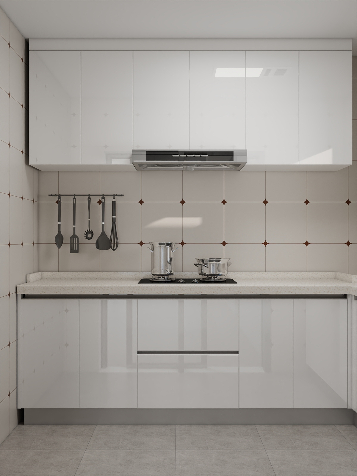 100元设计方案-129m²现代简约风格设计装修效果图