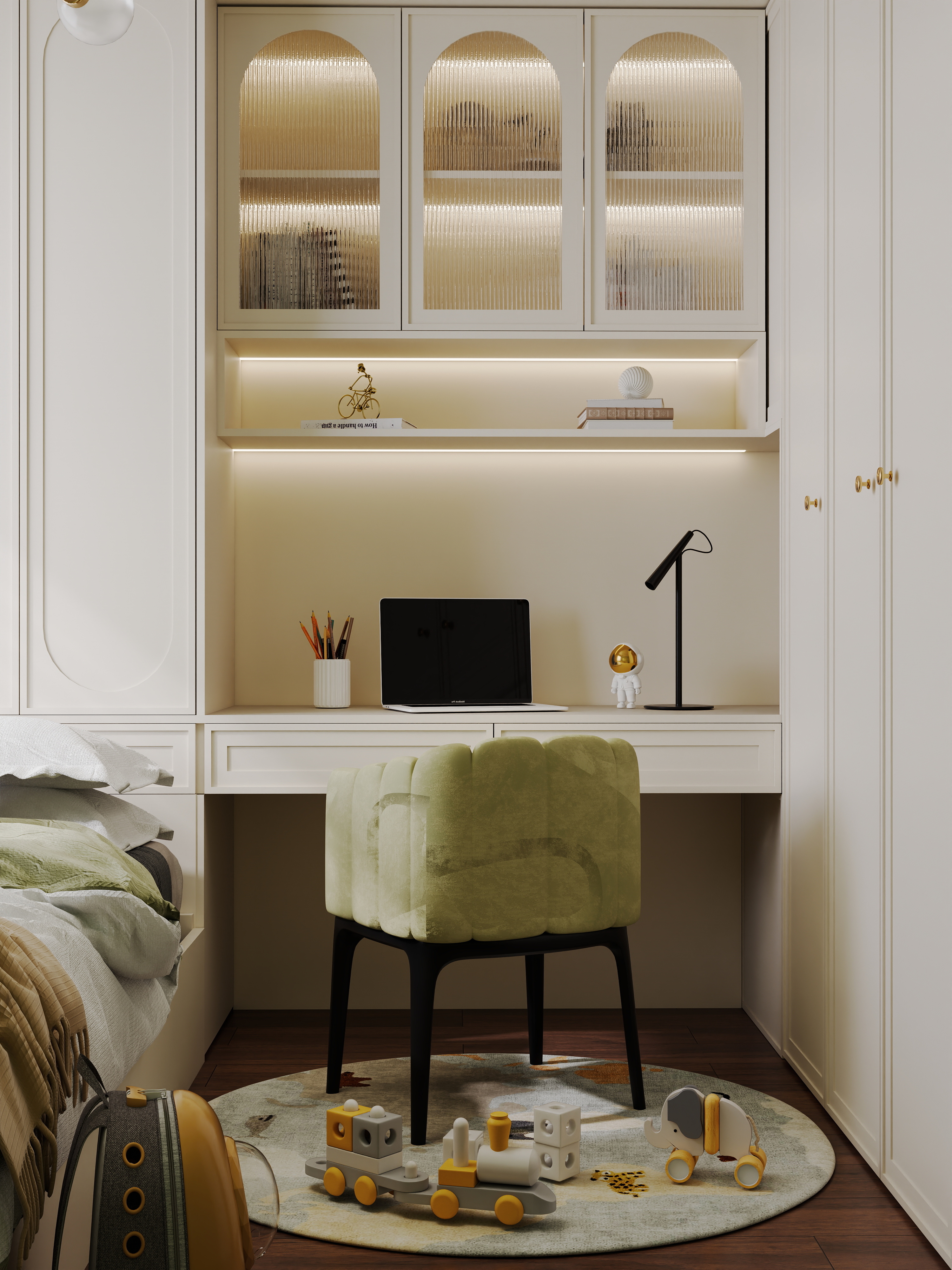 沉舟木作-中南春溪庭6-2-201-133㎡3室装修效果图