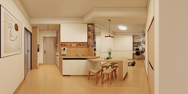 生命如风-灵创空间|胡杨|紫金丽都15-1902-装修设计方案