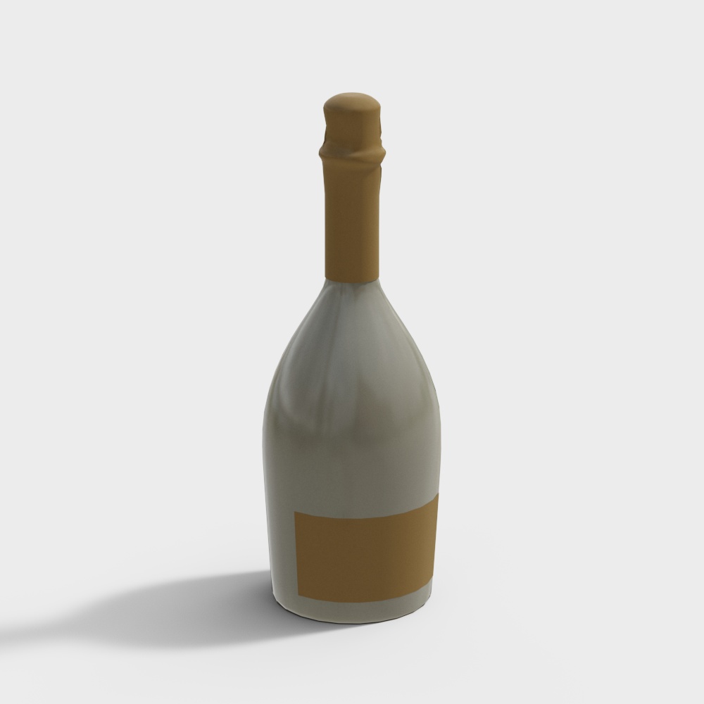 洋酒 -无logo  3D模型