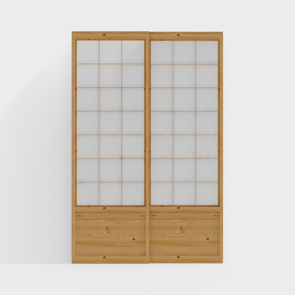 shoji folding door3D模型