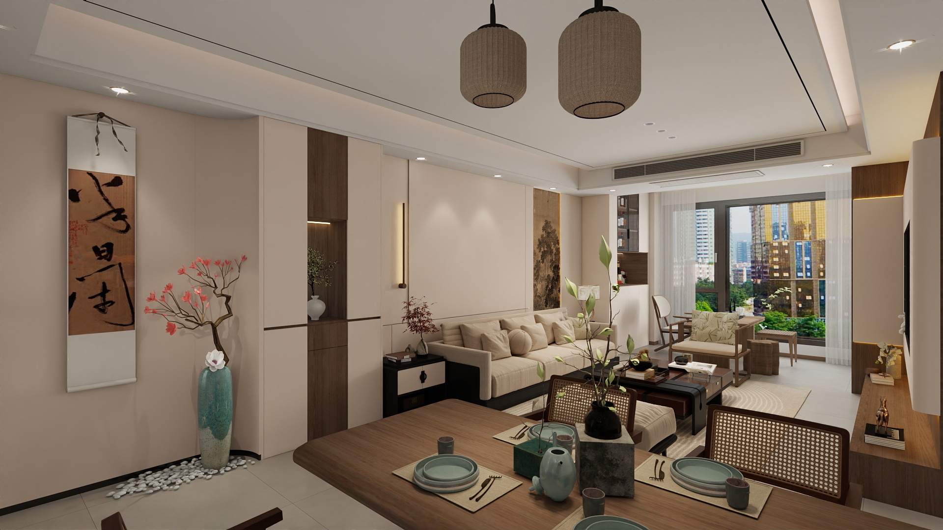 A设计宇泽A-古式先风-港航华庭-装修设计方案