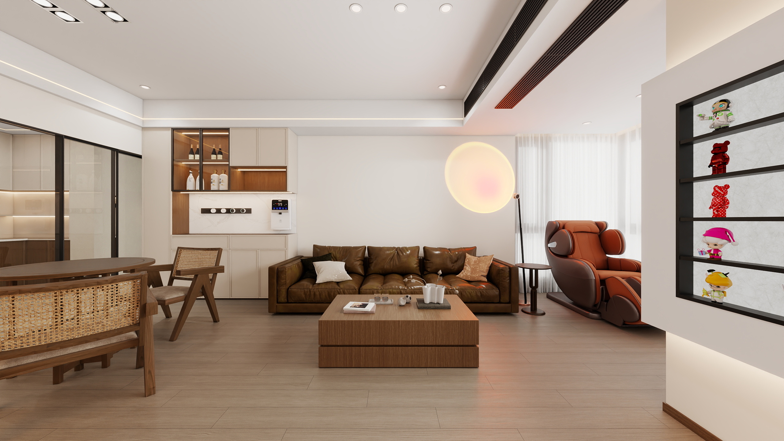 Ezio......-四川成都卓锦城（94平简约中古风两居室）-装修设计方案