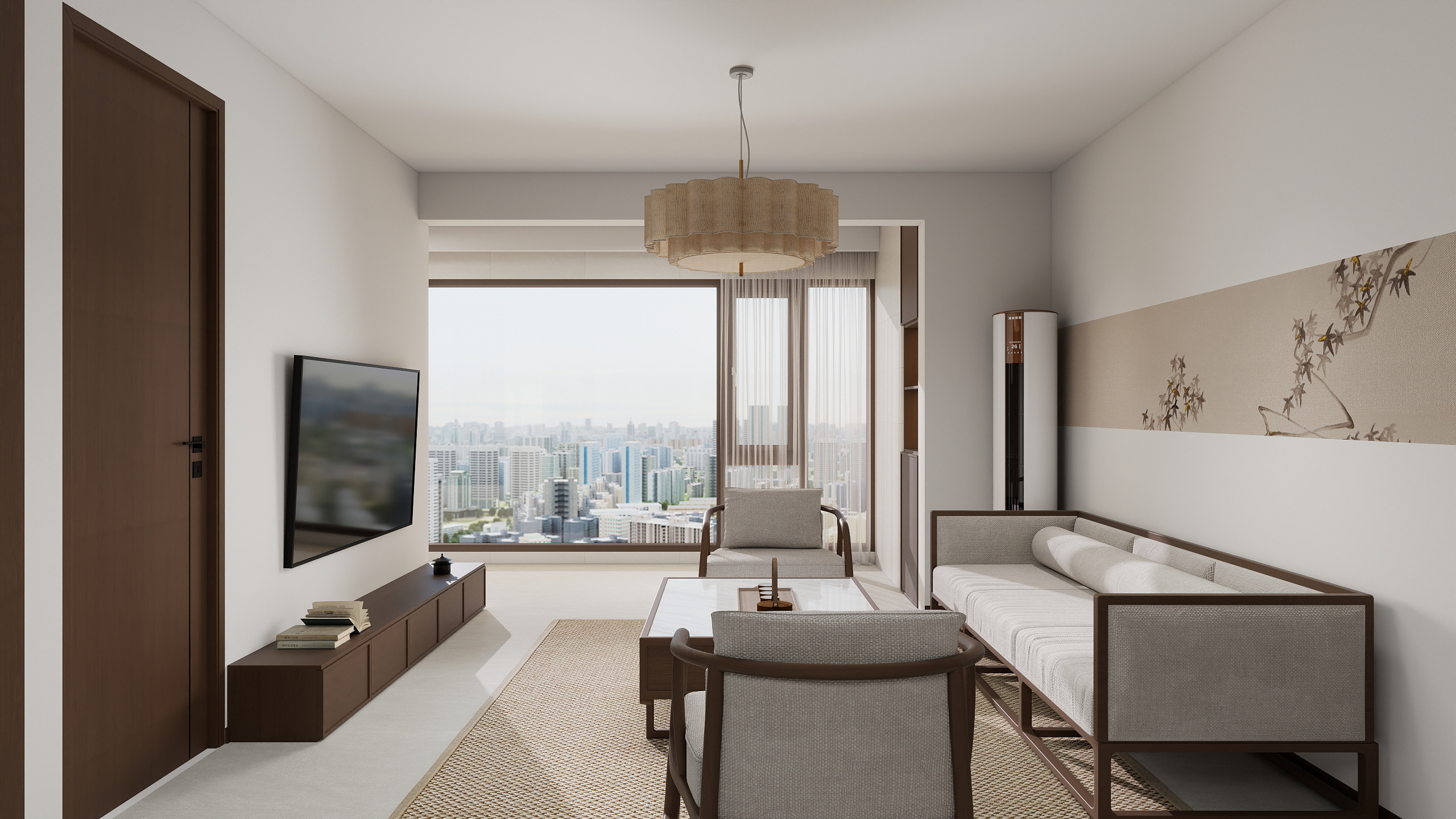 六安装饰设计-黄-万达12#504室-装修设计方案