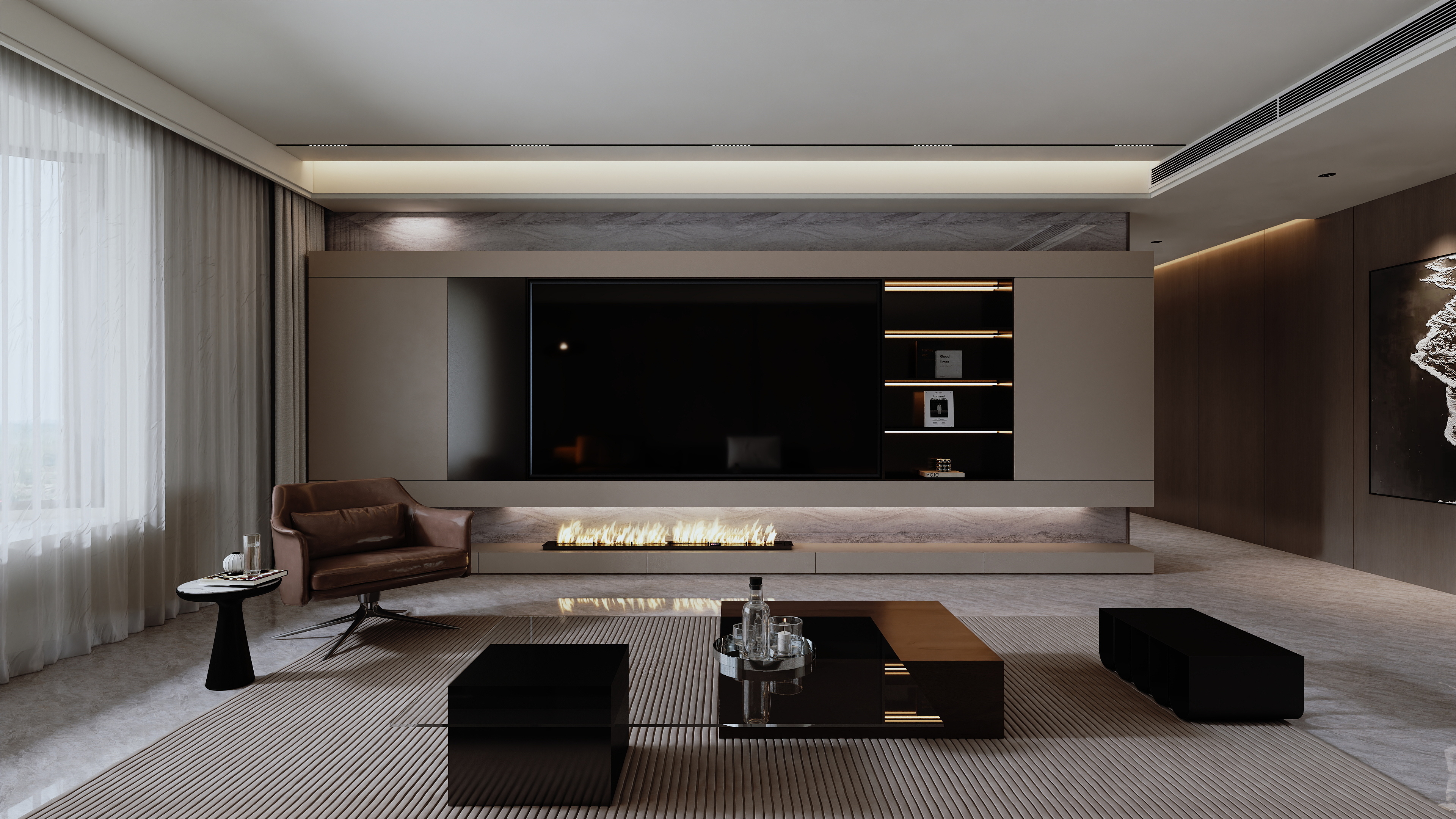 星空设计500一套-轻奢247㎡5室装修效果图