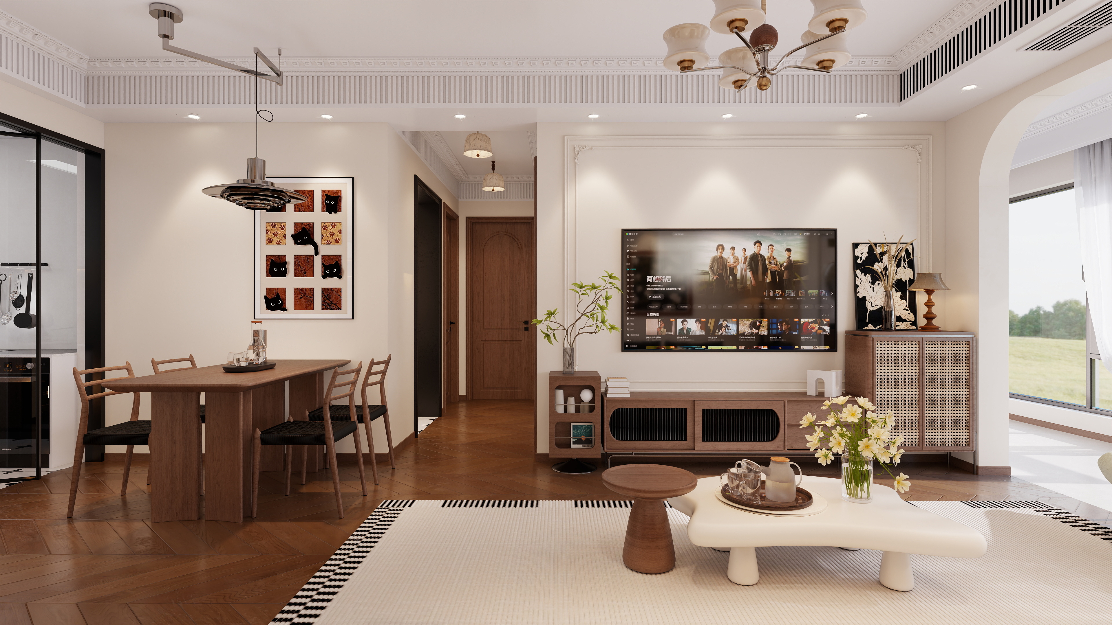 设计师1朱工-中古风装修效果图