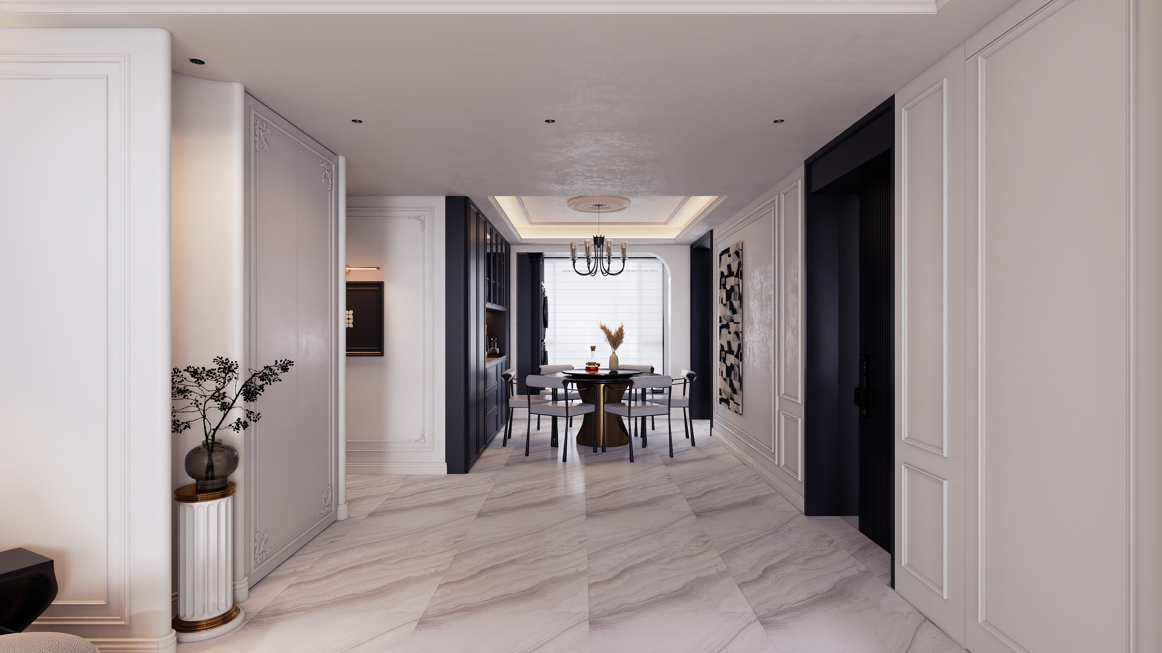 河南郑州KLF-金科天籁城135㎡3室-装修设计方案