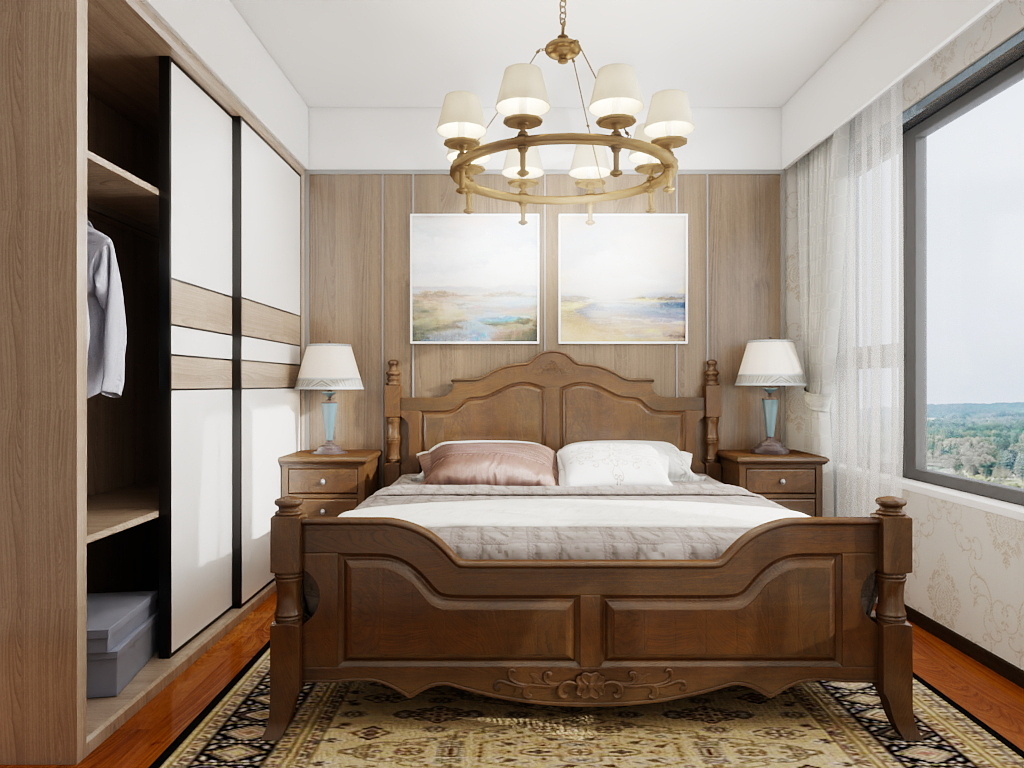 大山-1828-108㎡2室-装修设计方案