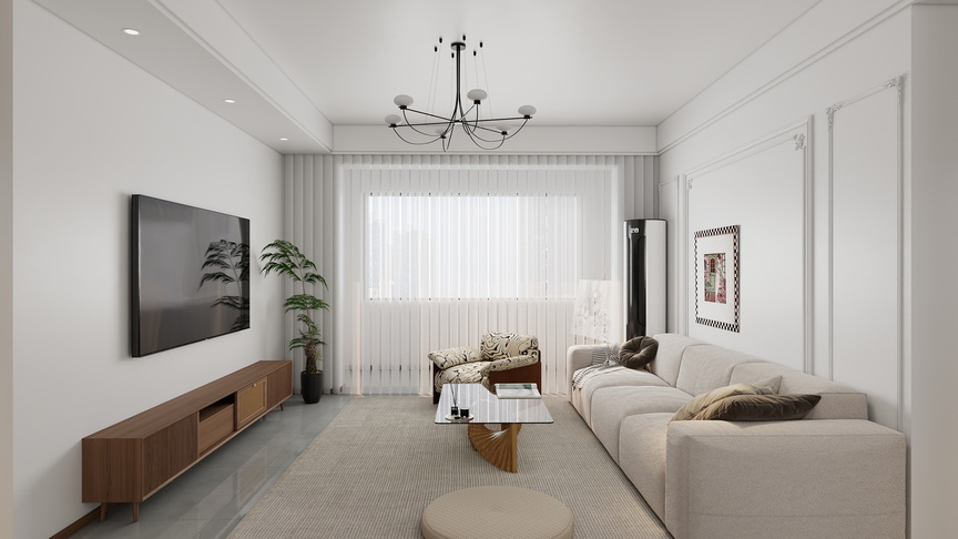 小道设计师15898676879-xiaodao designer现代99㎡3室装修效果图