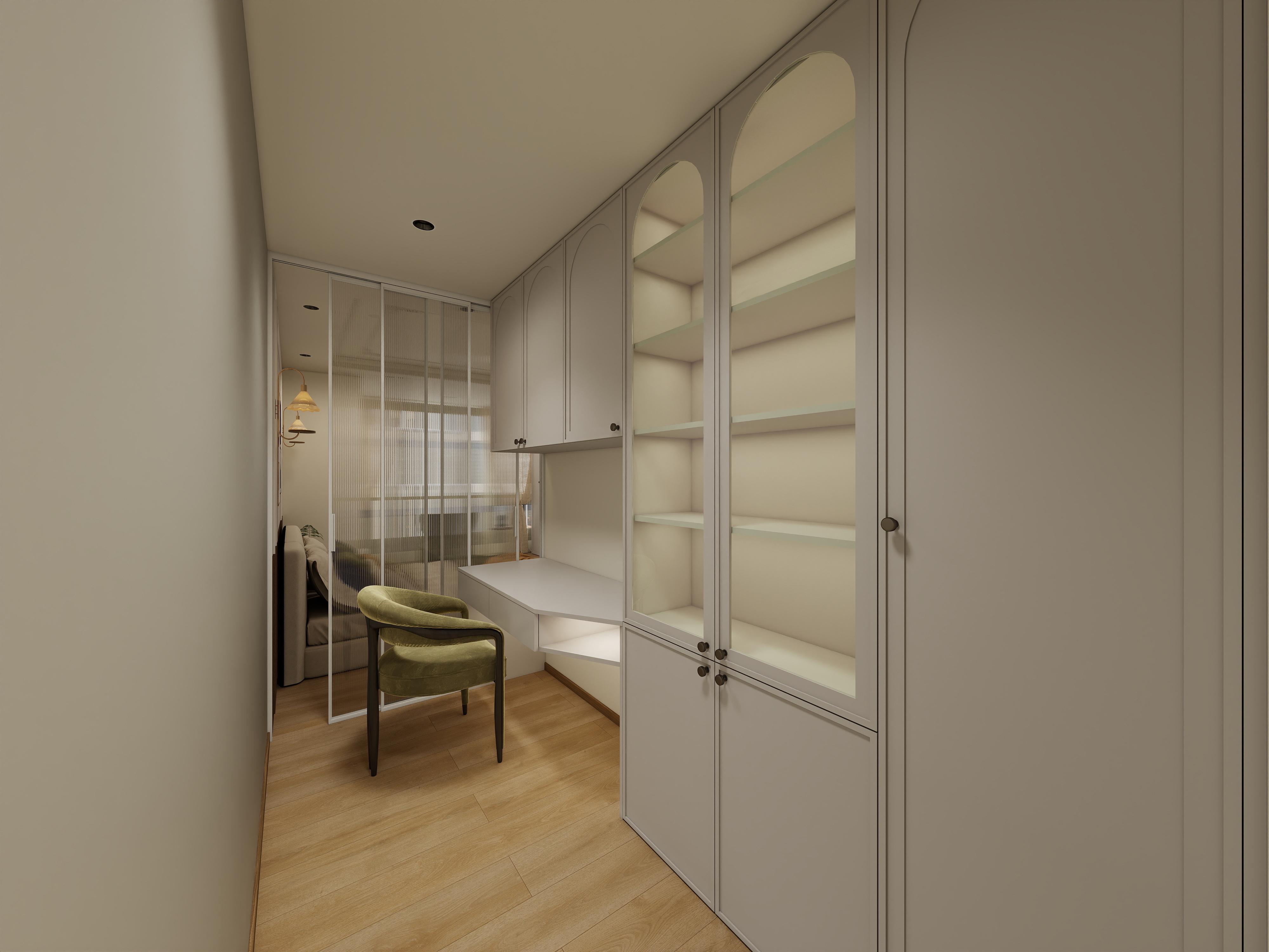 艺雅丽-134平复式轻法式装修效果图