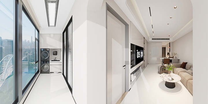 福州恒诺众匠装饰-旭辉都会里3#202.效果图-装修设计方案