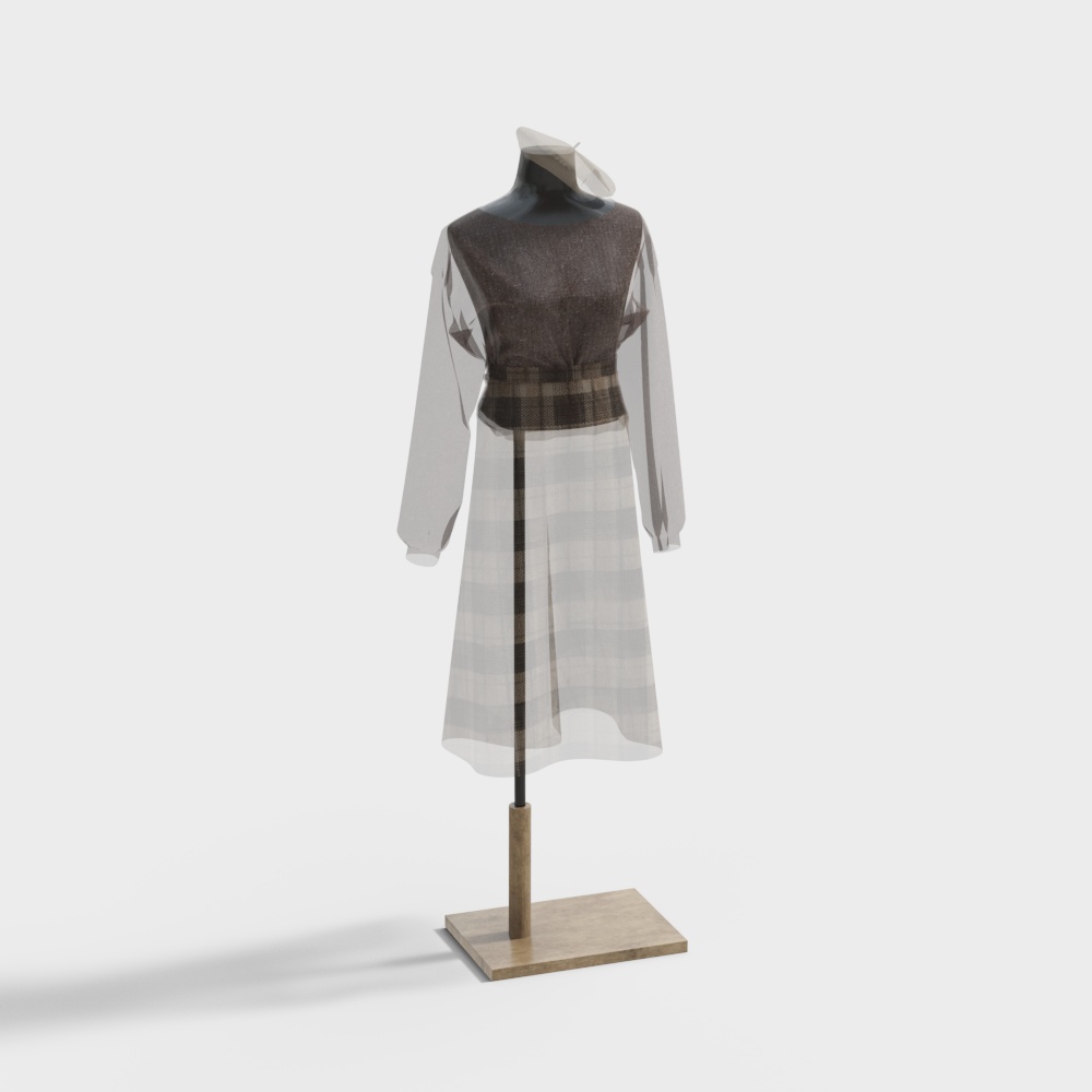女装模特3D模型