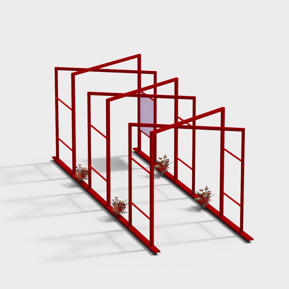 长廊框架3D模型