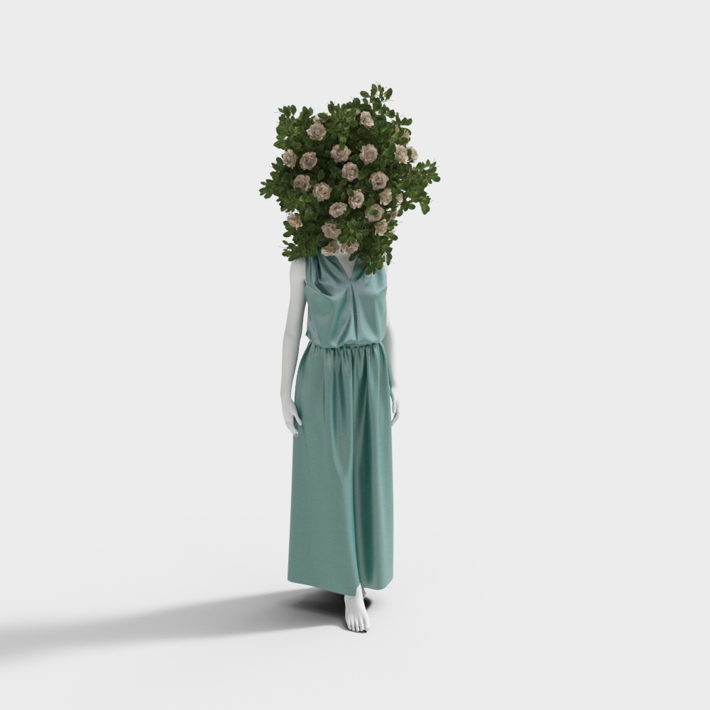 现代服装模特3D模型