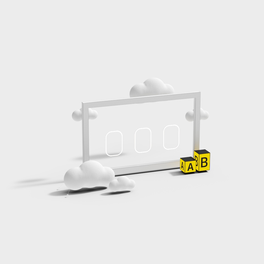 合影打卡拱门3D模型