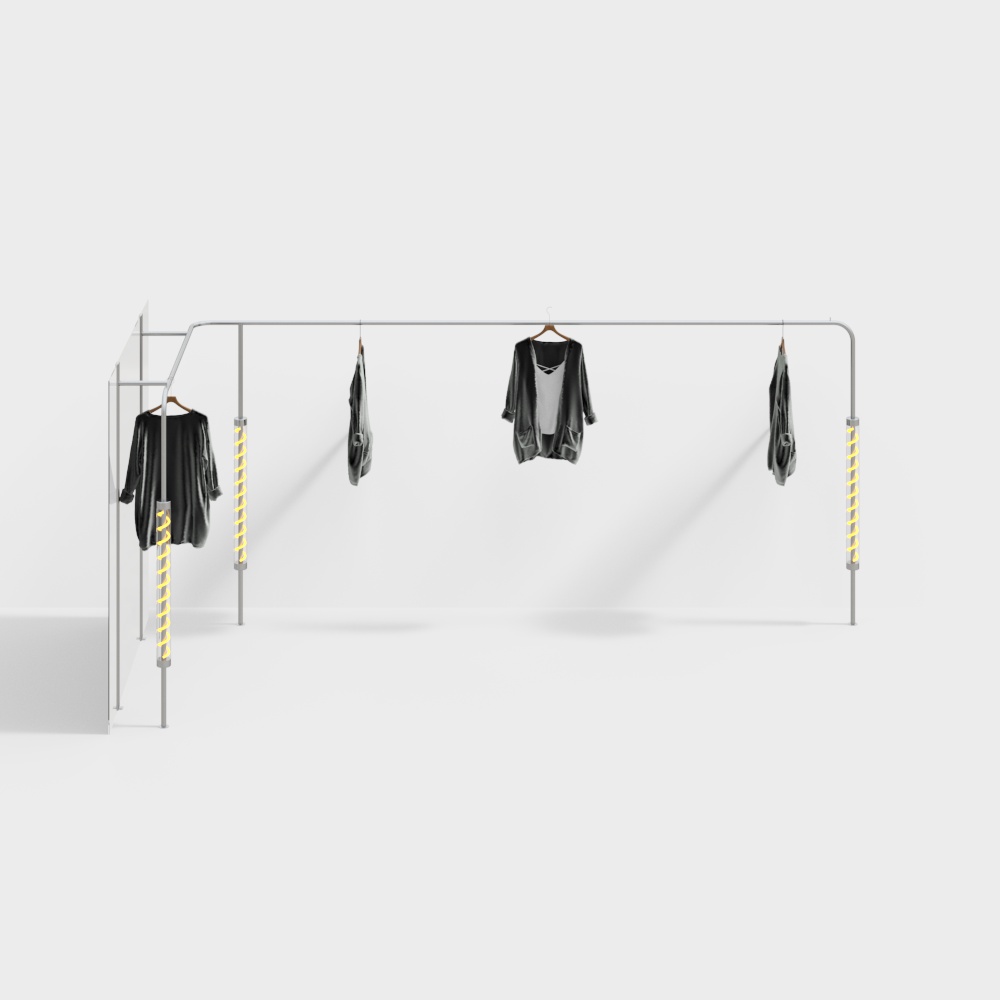 服装店展示架3D模型
