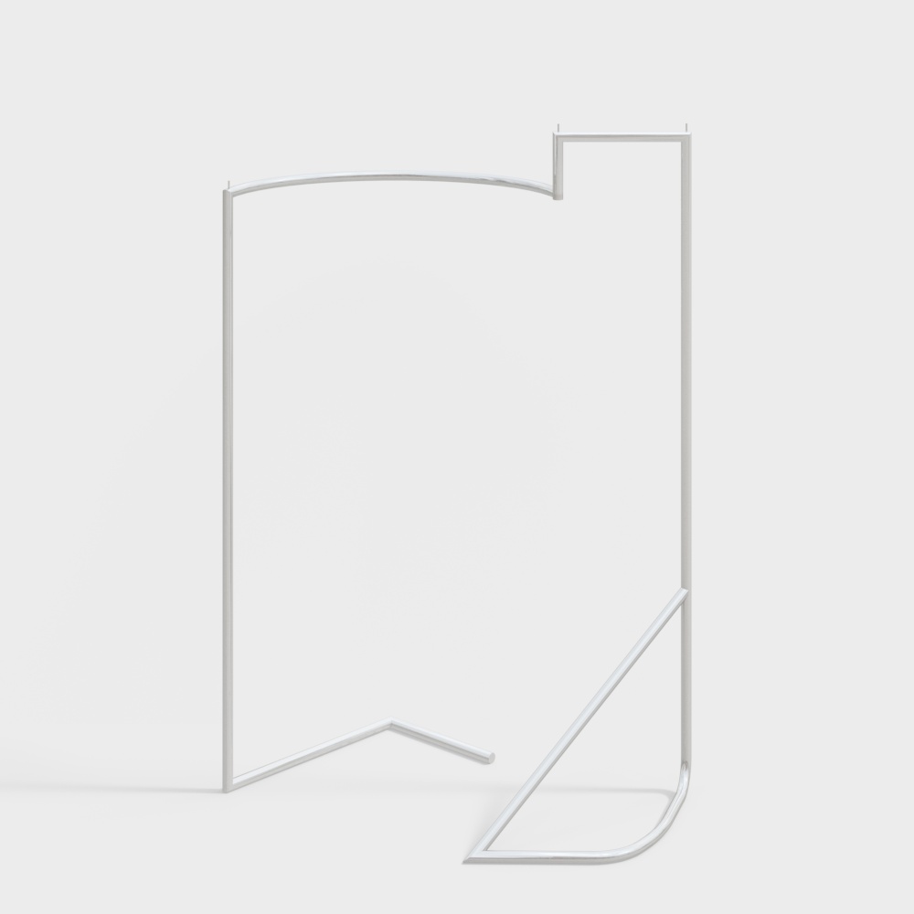 服装店金属架3D模型
