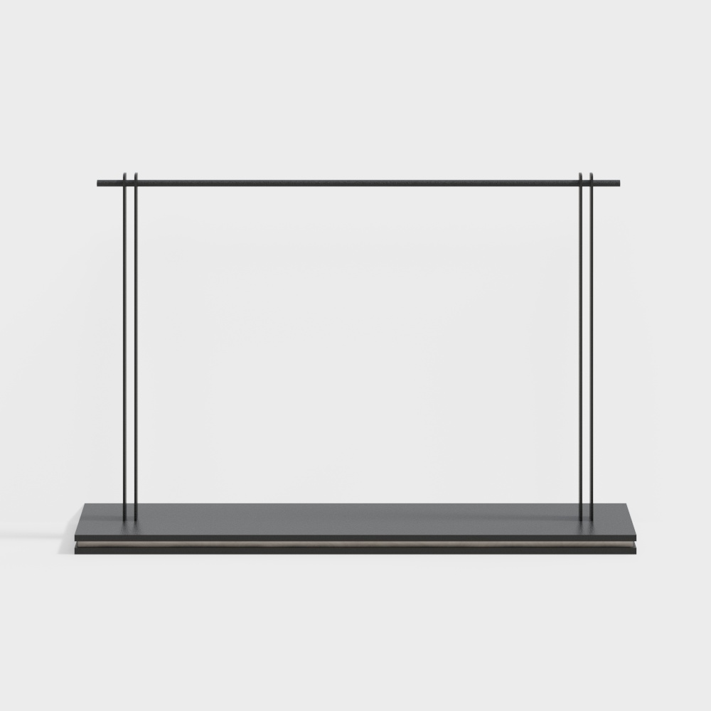 服装店金属架3D模型