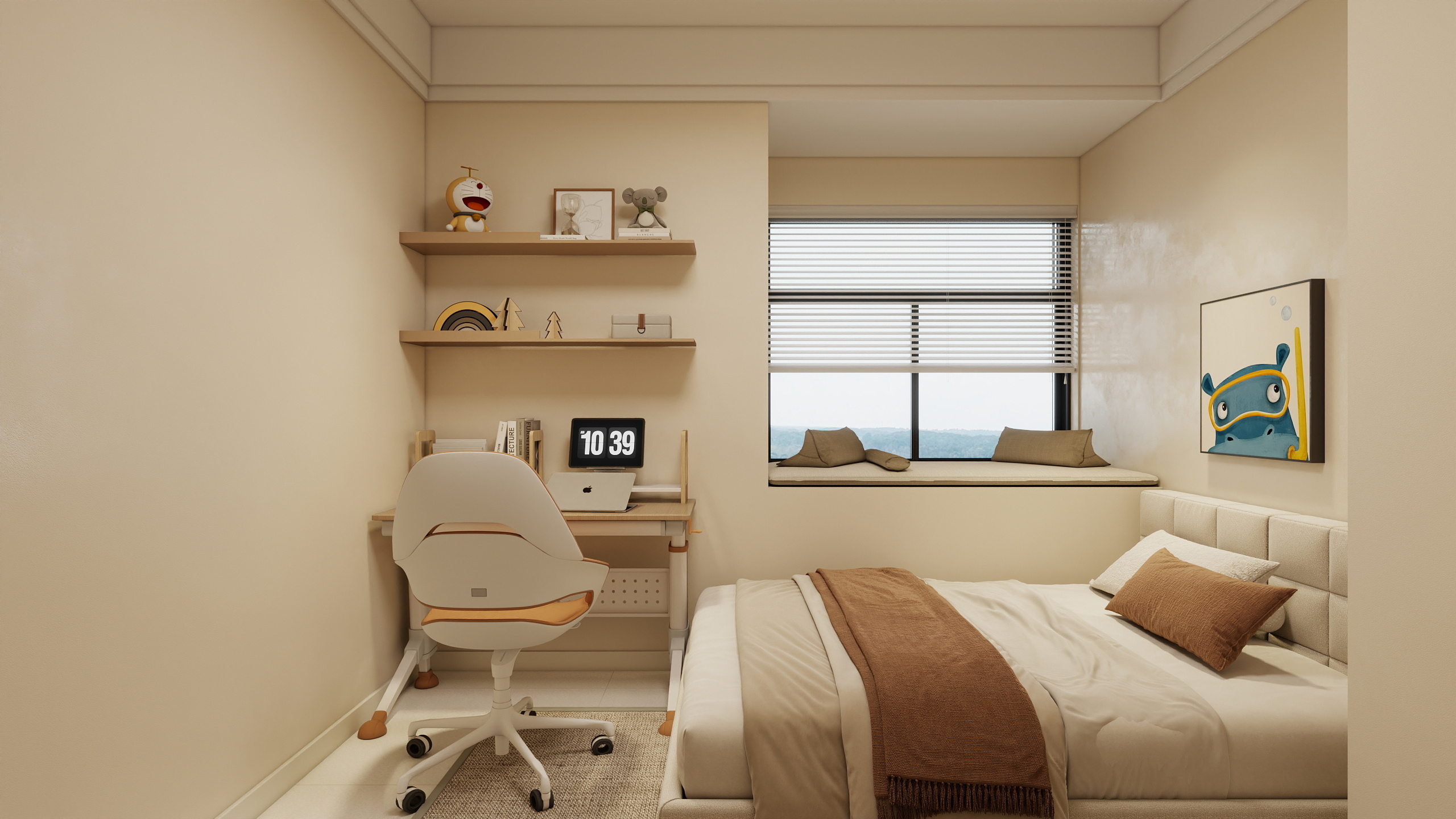 夏至tong-原木66㎡2室-装修设计方案