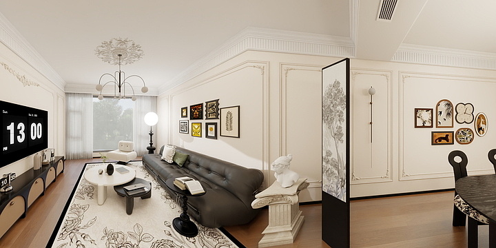 陈设计在青岛-云镜13#1-901室-装修设计方案