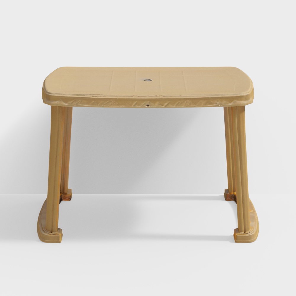 Nilkamal Shahenshah Dining Table (Marble Beige)3D模型