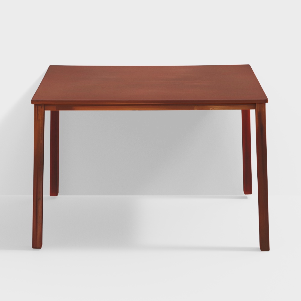 Nilkamal Sutlej 4 Seater Dining Table (Antique Che3D模型