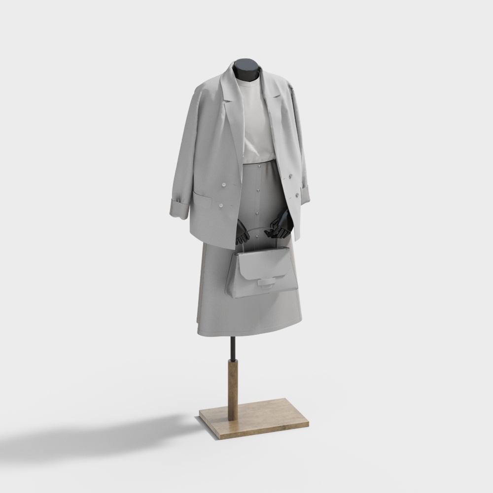 女装模特3D模型