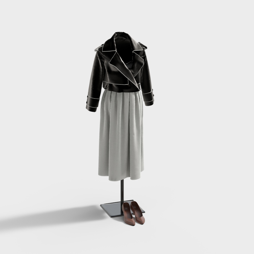 女装模特3D模型